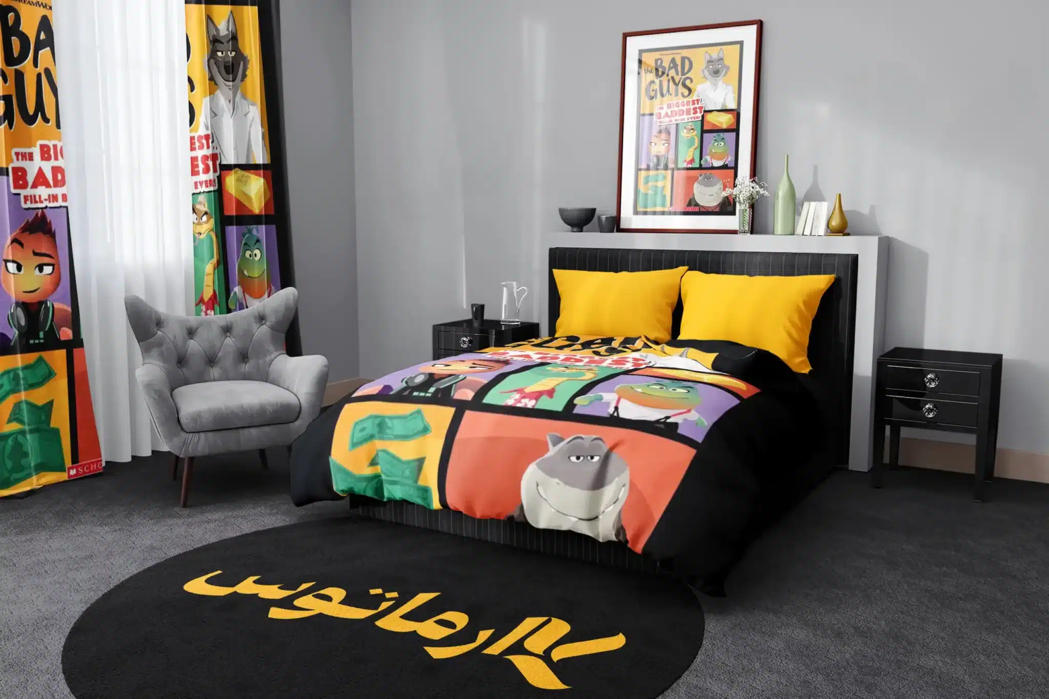 روتختی طرح انیمیشن بچه های بد The Bad Guys کد 6 5,900,000 تومان &Ndash; کارماتوس روتختی طرح انیمیشن بچه های بد The Bad Guys یک و دو نفره - کارماتوس