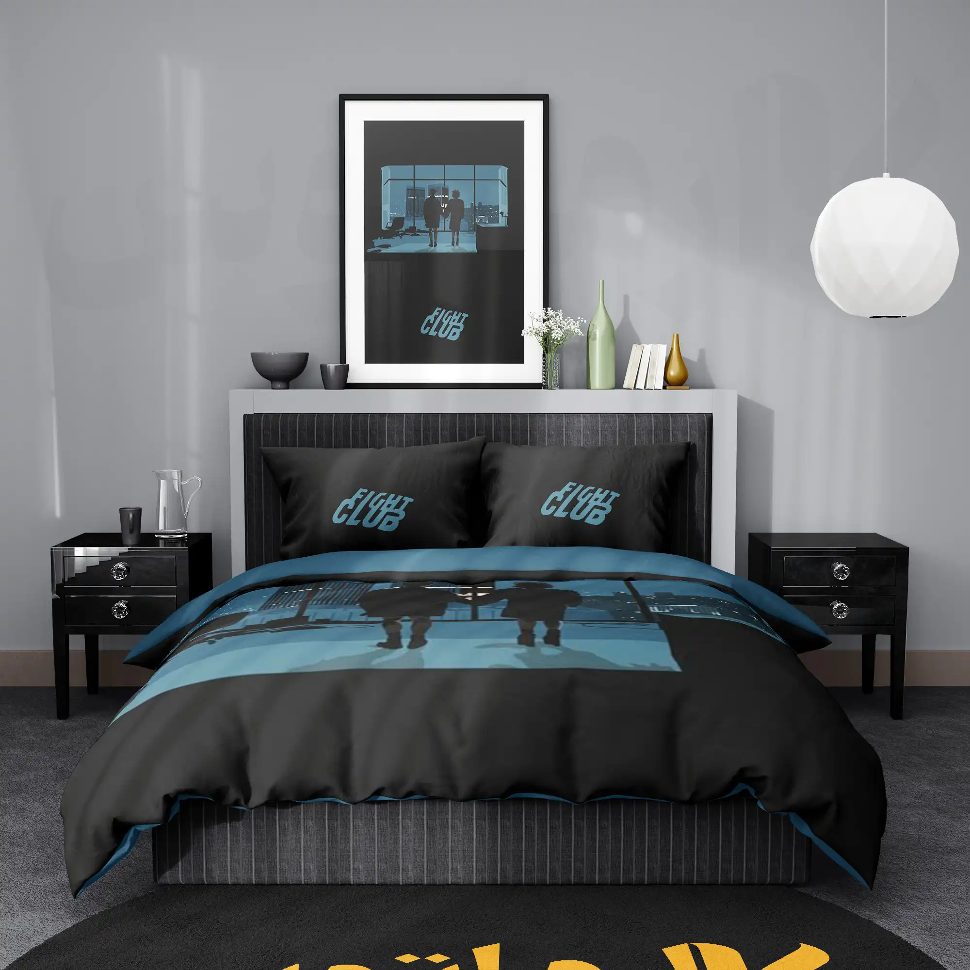 روتختی طرح فیلم باشگاه مبارزه Fight Club کد 2 5,900,000 تومان &Ndash; کارماتوس روتختی طرح فیلم باشگاه مبارزه Fight Club یک و دو نفره کارماتوس