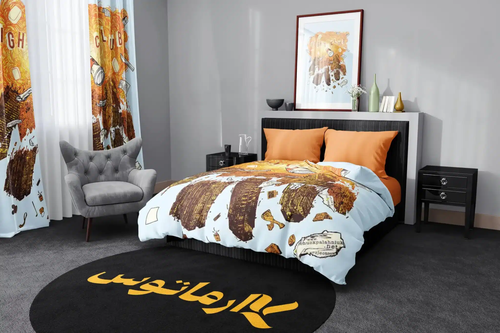 روتختی طرح فیلم باشگاه مبارزه Fight Club کد 6 5,900,000 تومان &Ndash; کارماتوس روتختی طرح فیلم باشگاه مبارزه Fight Club یک و دو نفره کارماتوس