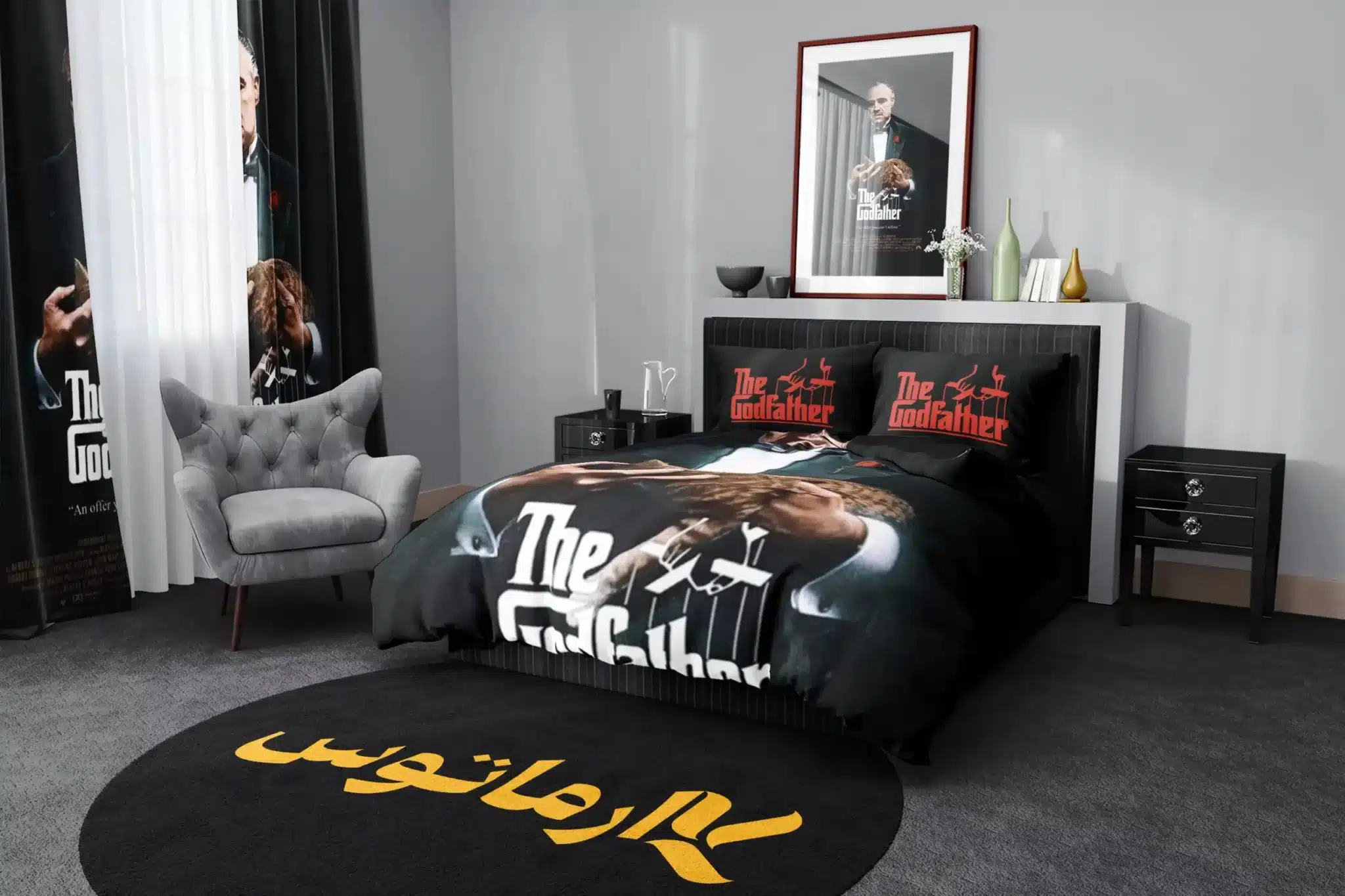 روتختی طرح فیلم پدر خوانده God Father کد 6 5,900,000 تومان &Ndash; کارماتوس روتختی طرح فیلم پدر خوانده God Father یک و دو نفره کارماتوس