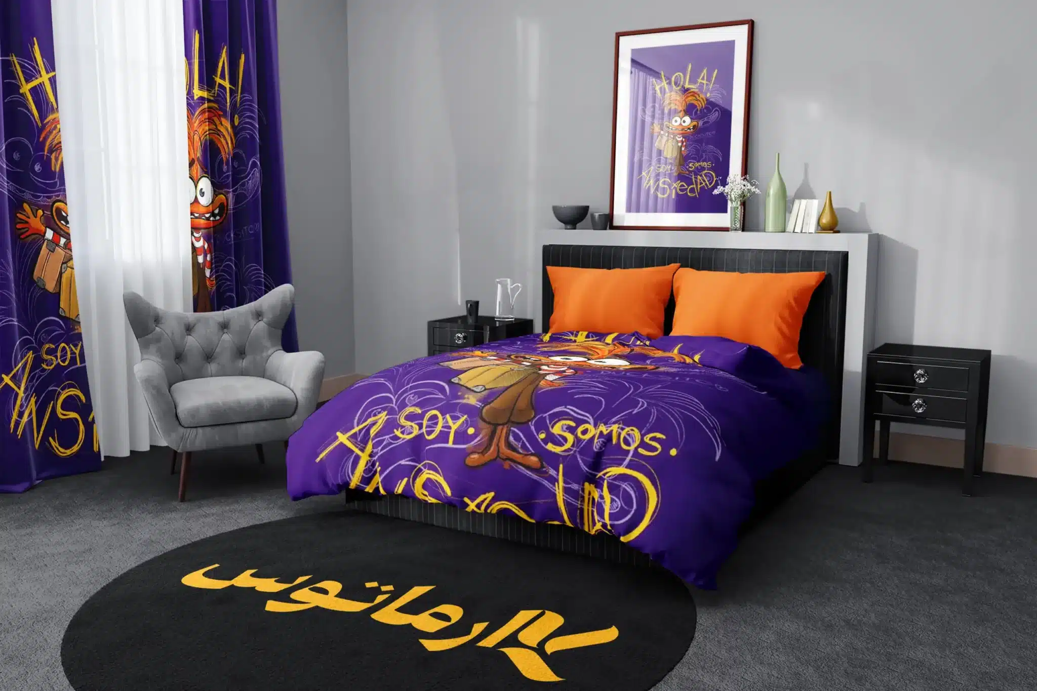 روتختی طرح درون و بیرون Inside Out کد 1 5,900,000 تومان &Ndash; کارماتوس روتختی طرح درون و بیرون Inside Out یک و دو نفره - کارماتوس