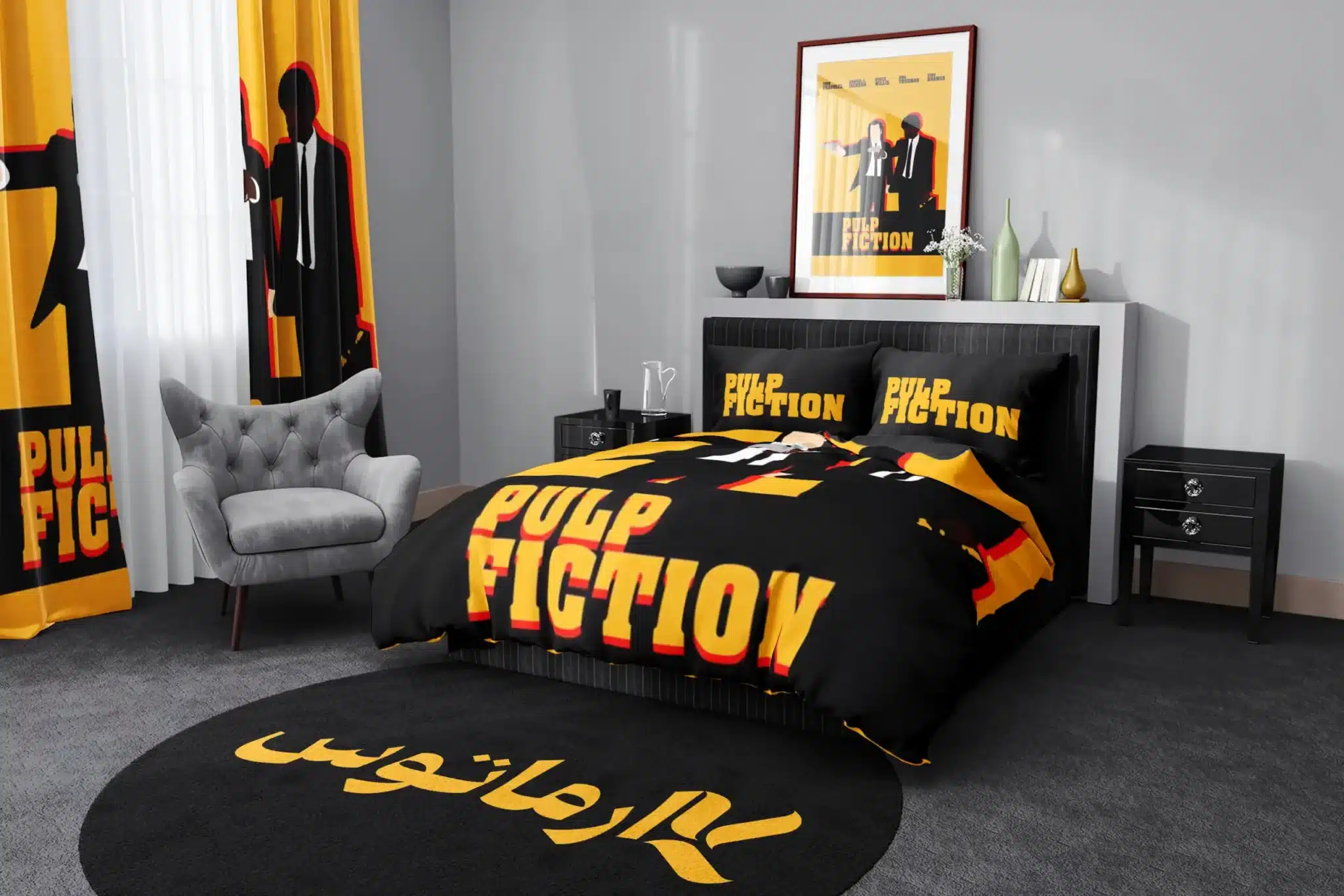 روتختی طرح پالپ فیکشن Pulp Fiction کد 8 5,900,000 تومان &Ndash; کارماتوس روتختی طرح پالپ فیکشن Pulp Fiction یک و دو نفره کارماتوس