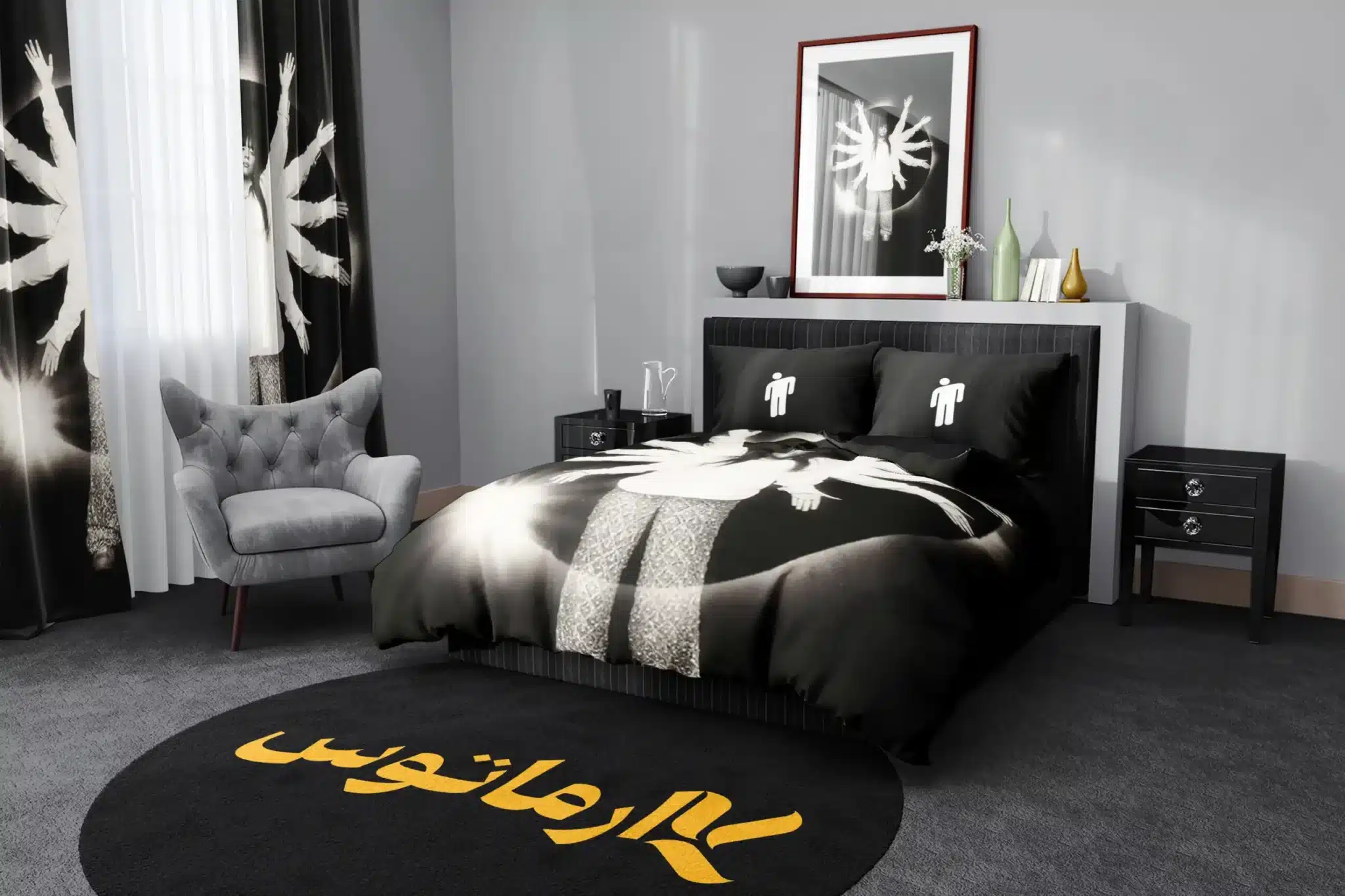 روتختی طرح بیلی آیلیش Billie Eilish کد 1 5,900,000 تومان &Ndash; کارماتوس روتختی طرح بیلی آیلیش Billie Eilish یک و دو نفره کارماتوس