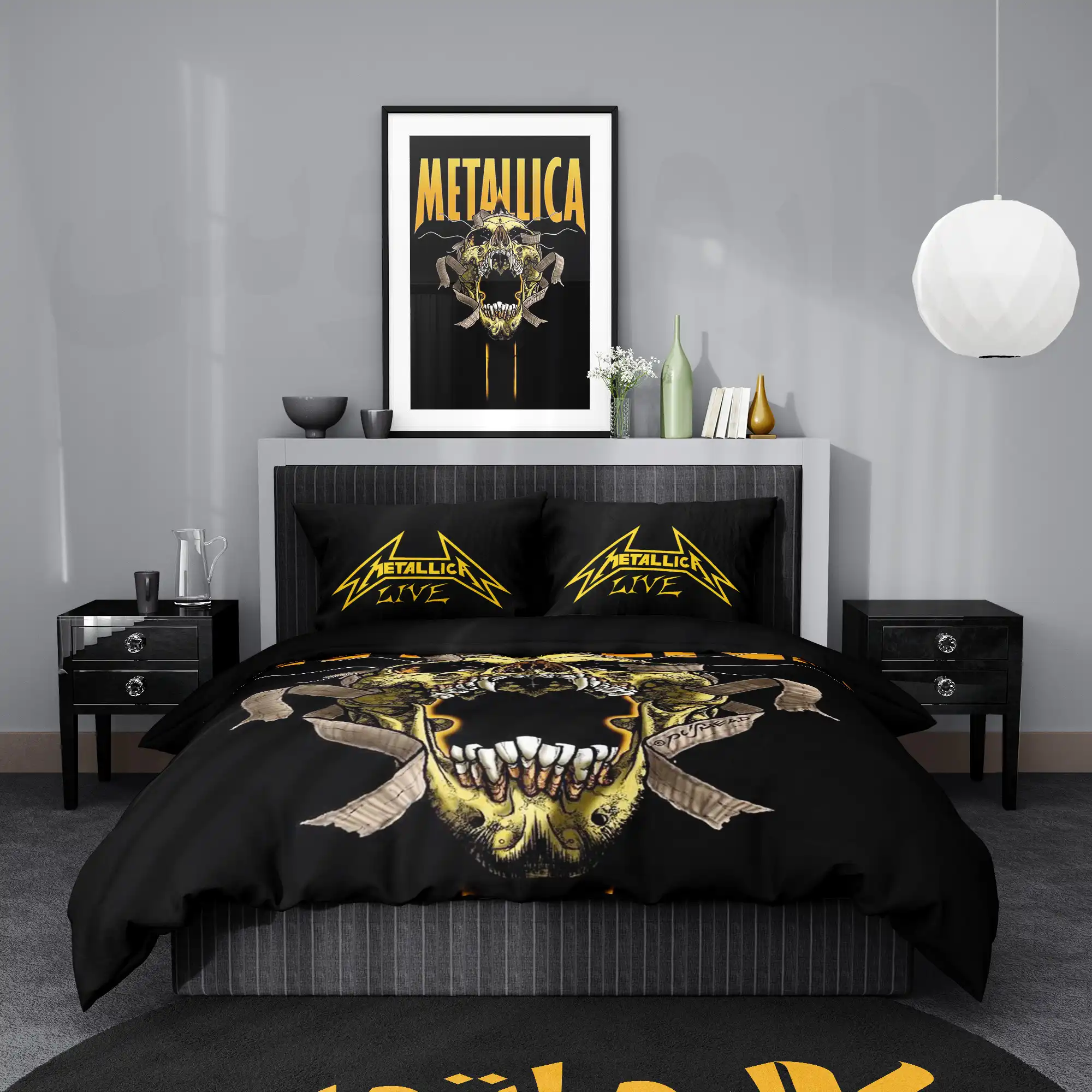 روتختی طرح متالیکا Metallica کد 1 5,900,000 تومان &Ndash; کارماتوس روتختی طرح متالیکا Metallica یک و دو نفره کارماتوس