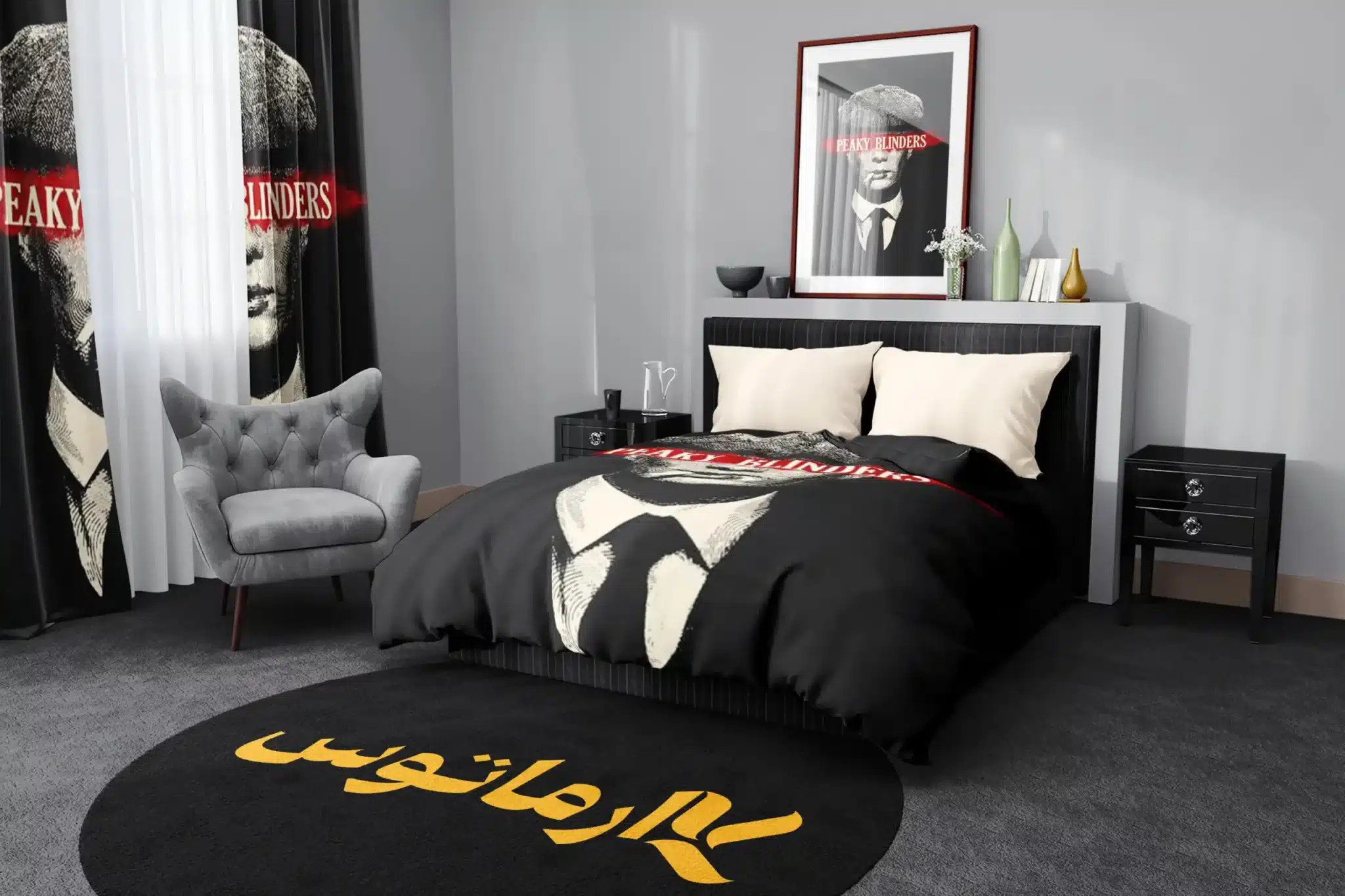 روتختی طرح پیکی بلایندرز Peaky Blinders کد 1 5,900,000 تومان &Ndash; کارماتوس روتختی طرح پیکی بلایندرز Peaky Blinders یک و دو نفره کارماتوس