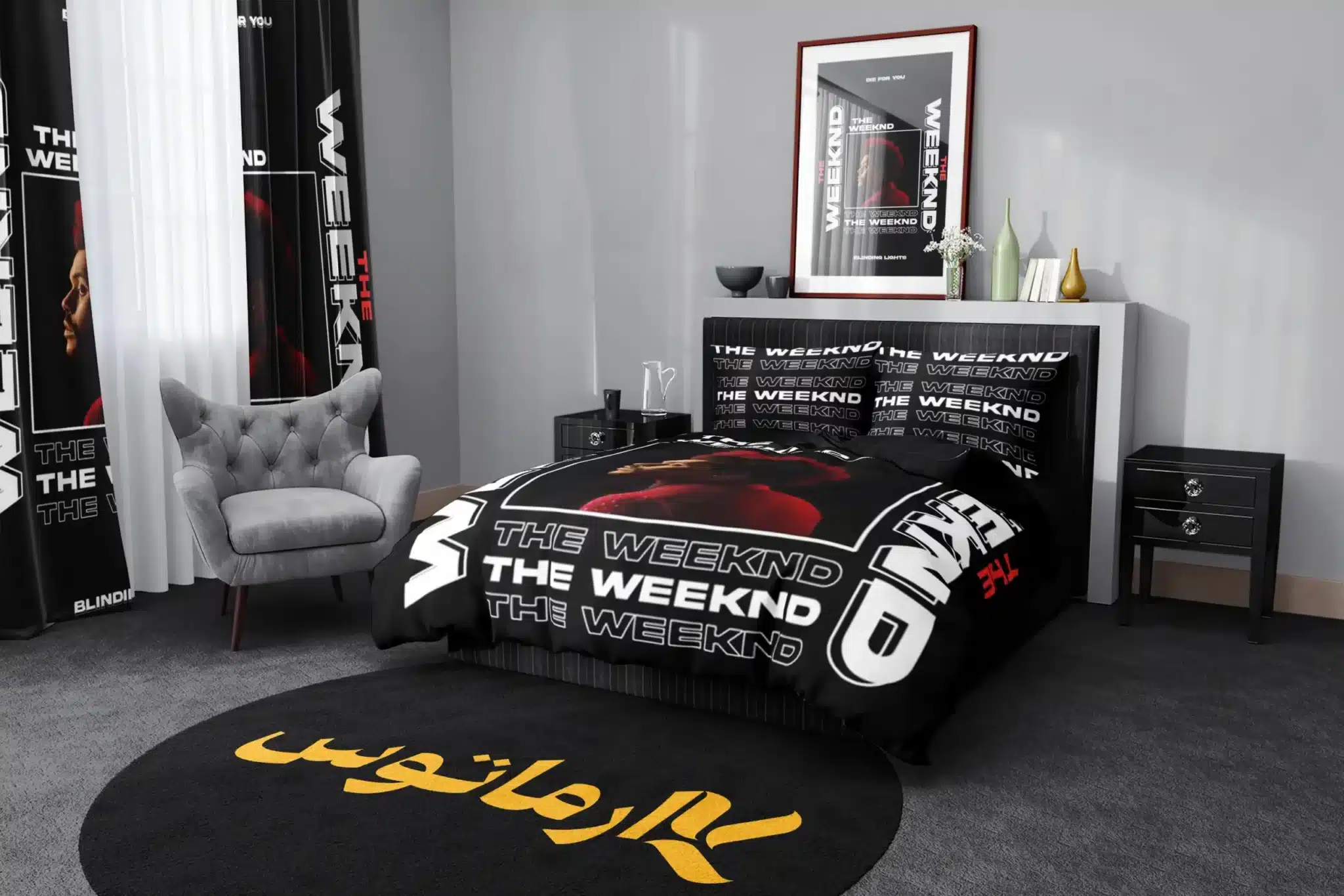 روتختی طرح د ویکند The Weeknd کد 3 5,900,000 تومان &Ndash; کارماتوس روتختی طرح د ویکند The Weeknd یک و دو نفره کارماتوس