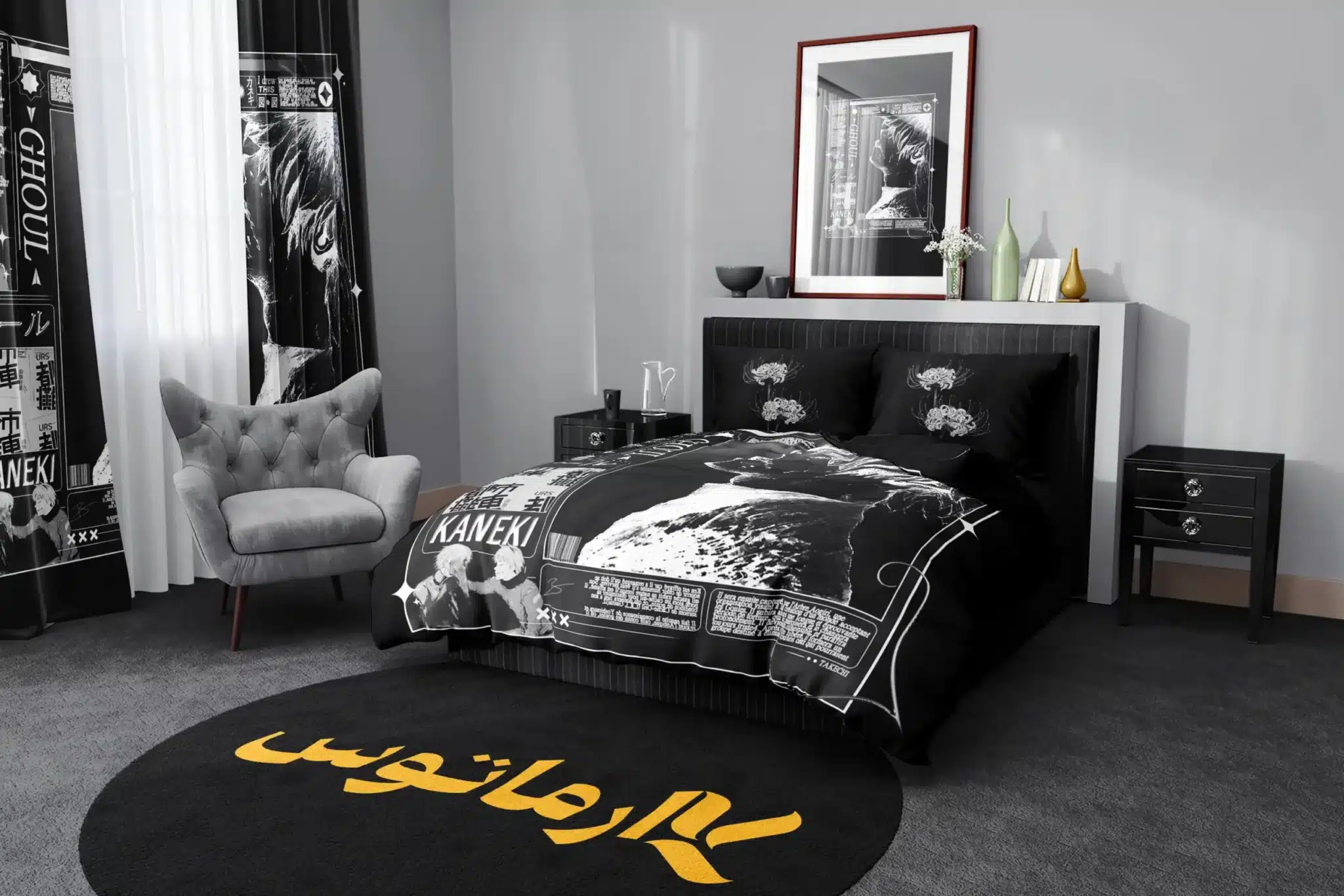 روتختی طرح توکیو غول Tokyo Ghoul کد 3 5,900,000 تومان &Ndash; کارماتوس روتختی یک و دو نفره توکیو غول Tokyo Ghoul - کارماتوس