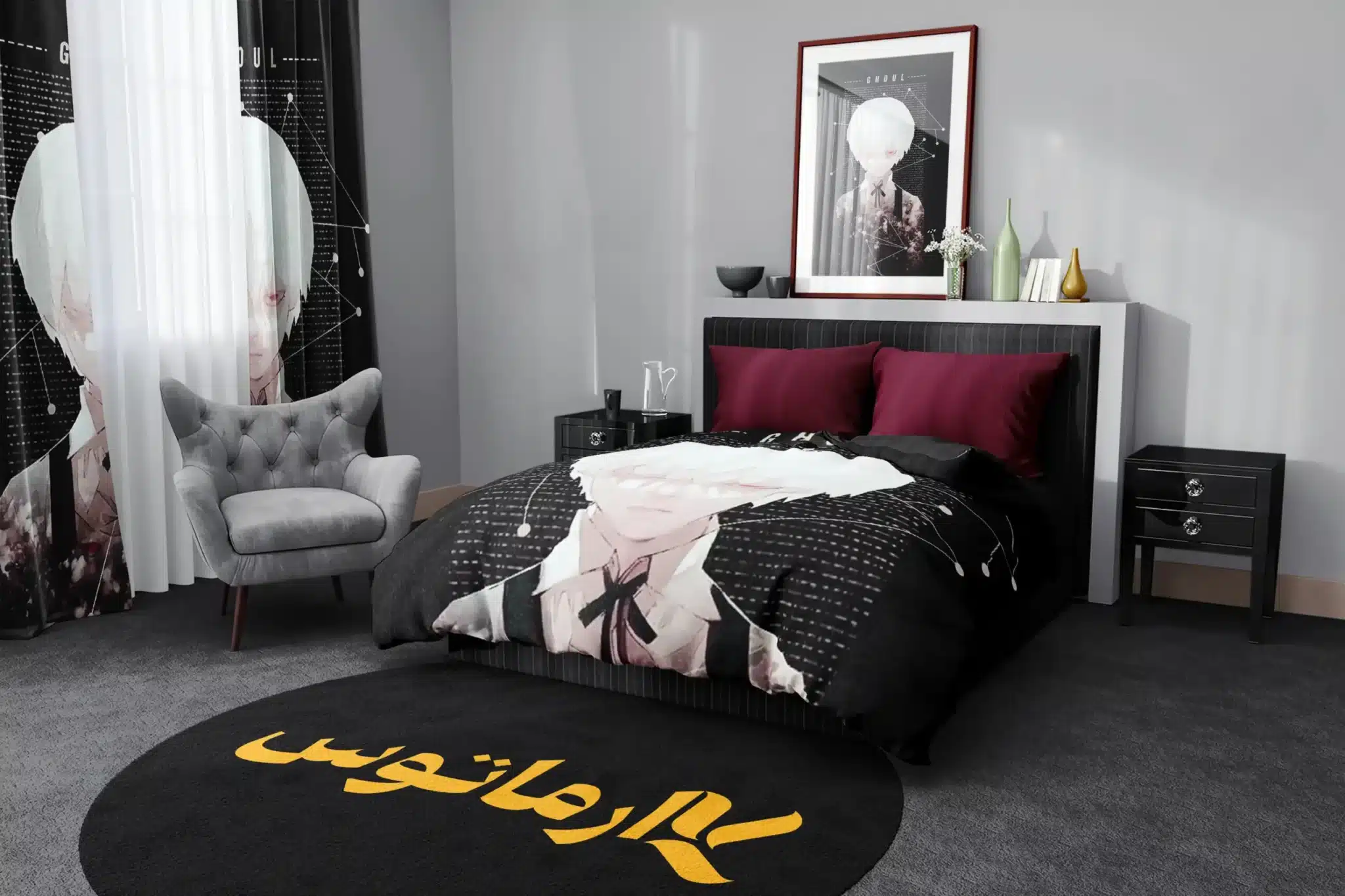 روتختی طرح توکیو غول Tokyo Ghoul کد 7 5,900,000 تومان &Ndash; کارماتوس روتختی یک و دو نفره توکیو غول Tokyo Ghoul - کارماتوس