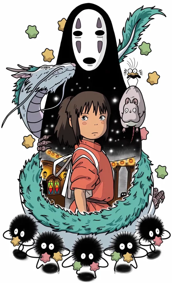 دانلود عکس شهر اشباح Spirited Away با کیفیت 4K و رزولویشن بالا - کارماتوس