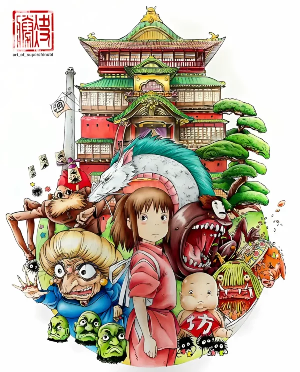 دانلود عکس شهر اشباح Spirited Away با کیفیت 4K و رزولویشن بالا - کارماتوس