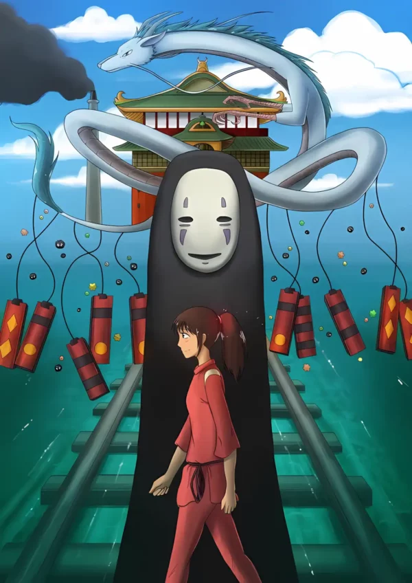 دانلود عکس شهر اشباح Spirited Away با کیفیت 4K و رزولویشن بالا - کارماتوس