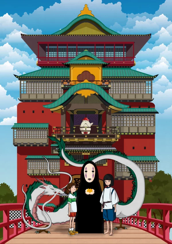 دانلود عکس شهر اشباح Spirited Away با کیفیت 4K و رزولویشن بالا - کارماتوس