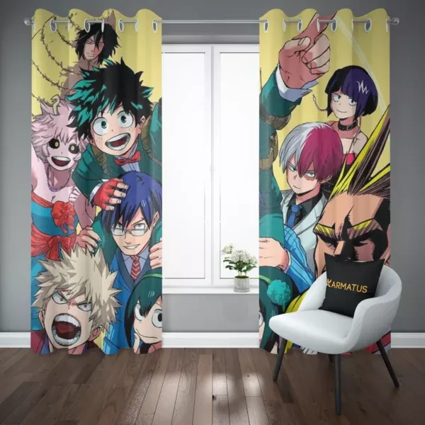 پرده پانچ طرح مای هیرو آکادمی My Hero Academia