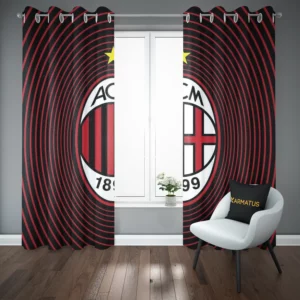 پرده پانچ طرح آث میلان Ac Milan