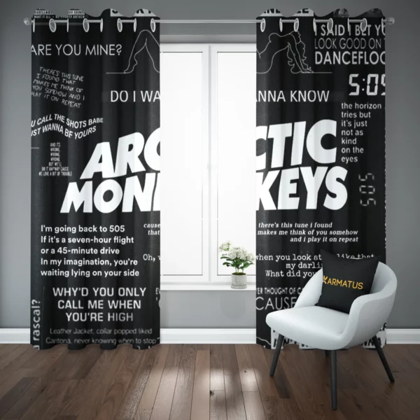 پرده پانچ آرکتیک مانکیز Arctic Monkeys