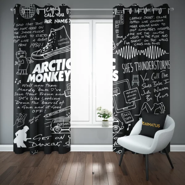 پرده پانچ آرکتیک مانکیز Arctic Monkeys