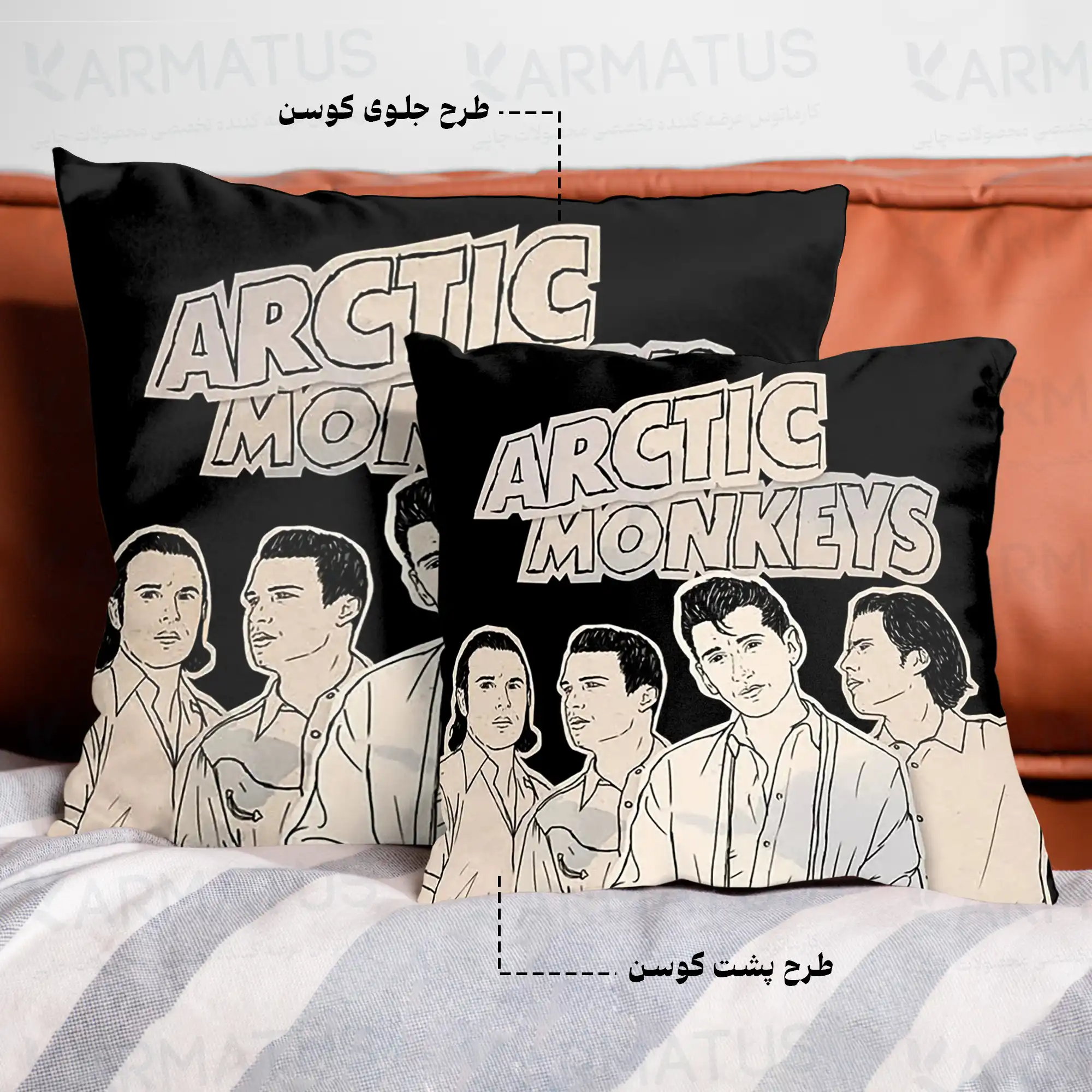 کوسن طرح آرکتیک مانکیز Arctic Monkeys