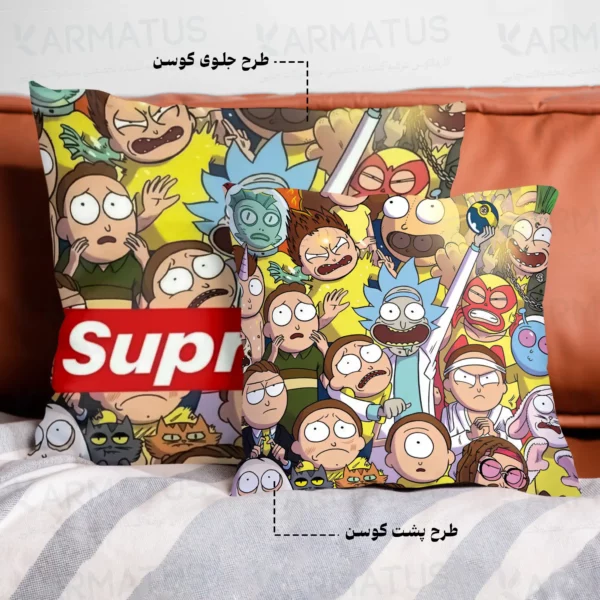 کوسن طرح ریک و مورتی Rick And Morty