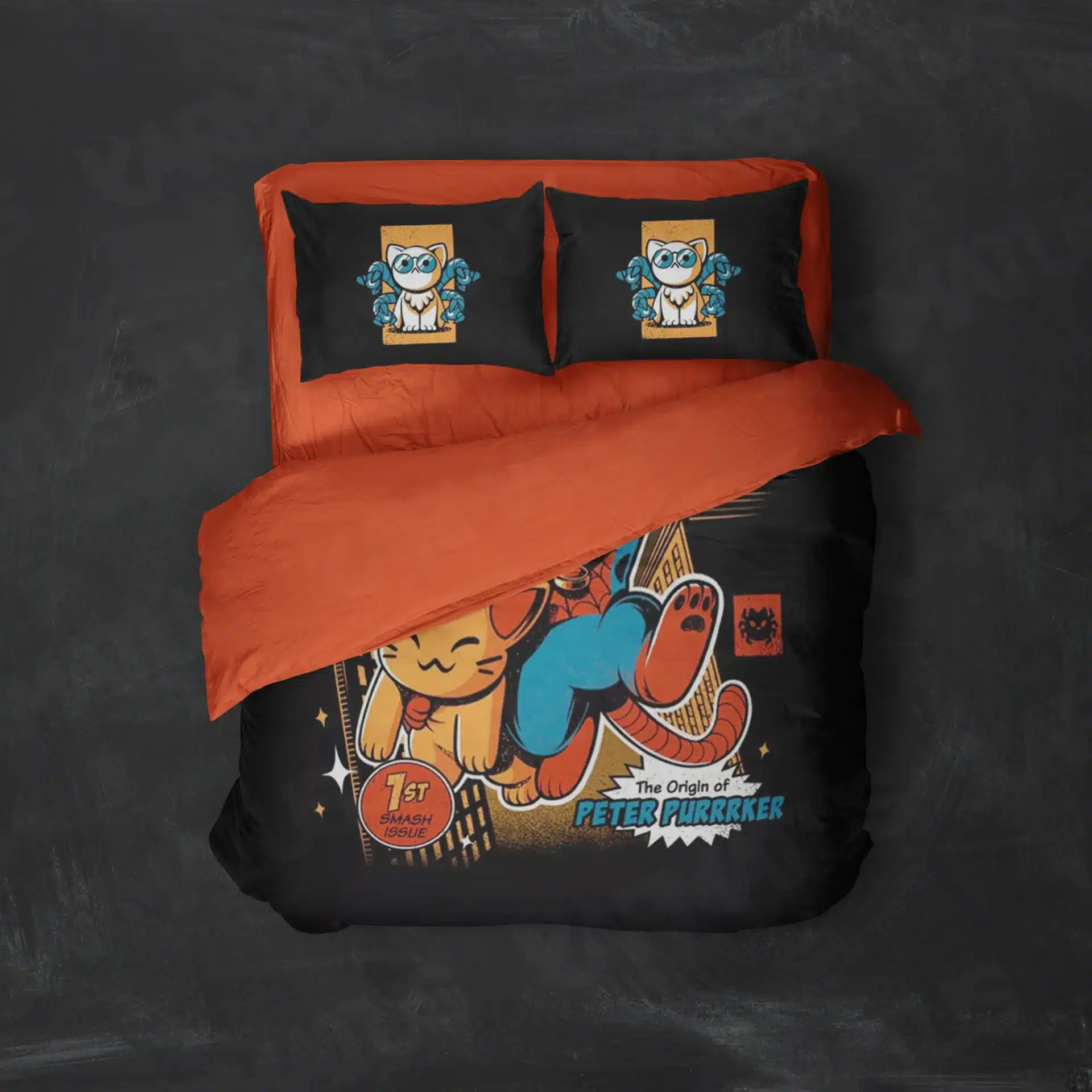 روتختی طرح گربه Cat کد 5 5,900,000 تومان &Ndash; کارماتوس خرید روتختی طرح گربه Cat یک و دونفره - کارماتوس (دکوراسیون, روتختی, روتختی حیوانات) از کرماتوس