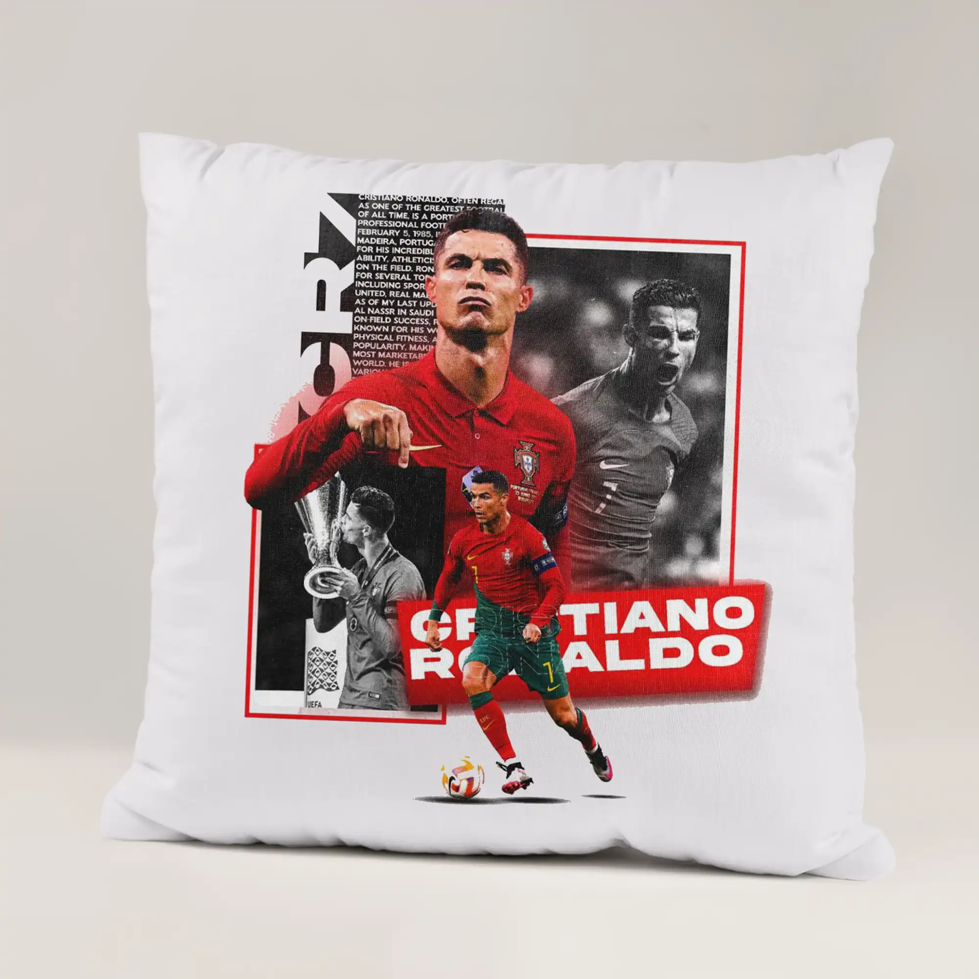 کوسن طرح کریستیانو رونالدو Cristiano Ronaldo کد 1 290,000 تومان &Ndash; کارماتوس خرید کوسن طرح کریستیانو رونالدو Cristiano Ronaldo - کارماتوس (دکوراسیون, کوسن, کوسن بازیکن فوتبال) از کرماتوس