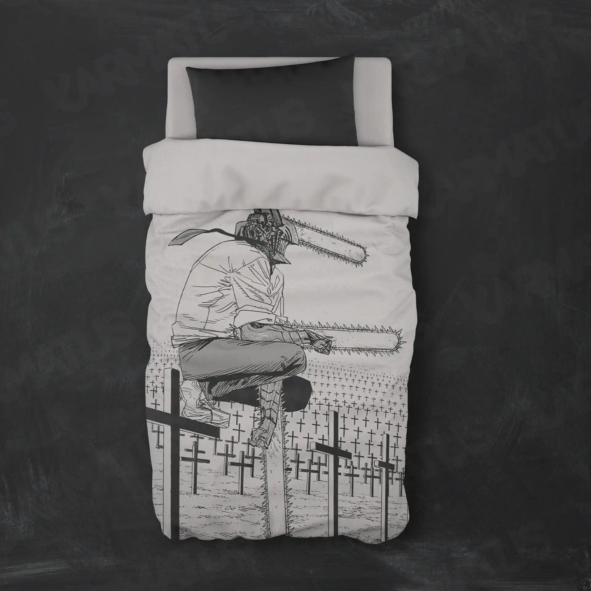 روتختی طرح مرد اره ای Chainsaw Man کد 5 5,900,000 تومان &Ndash; کارماتوس روتختی طرح مرد اره ای Chainsaw Man یک و دو نفره - کارماتوس