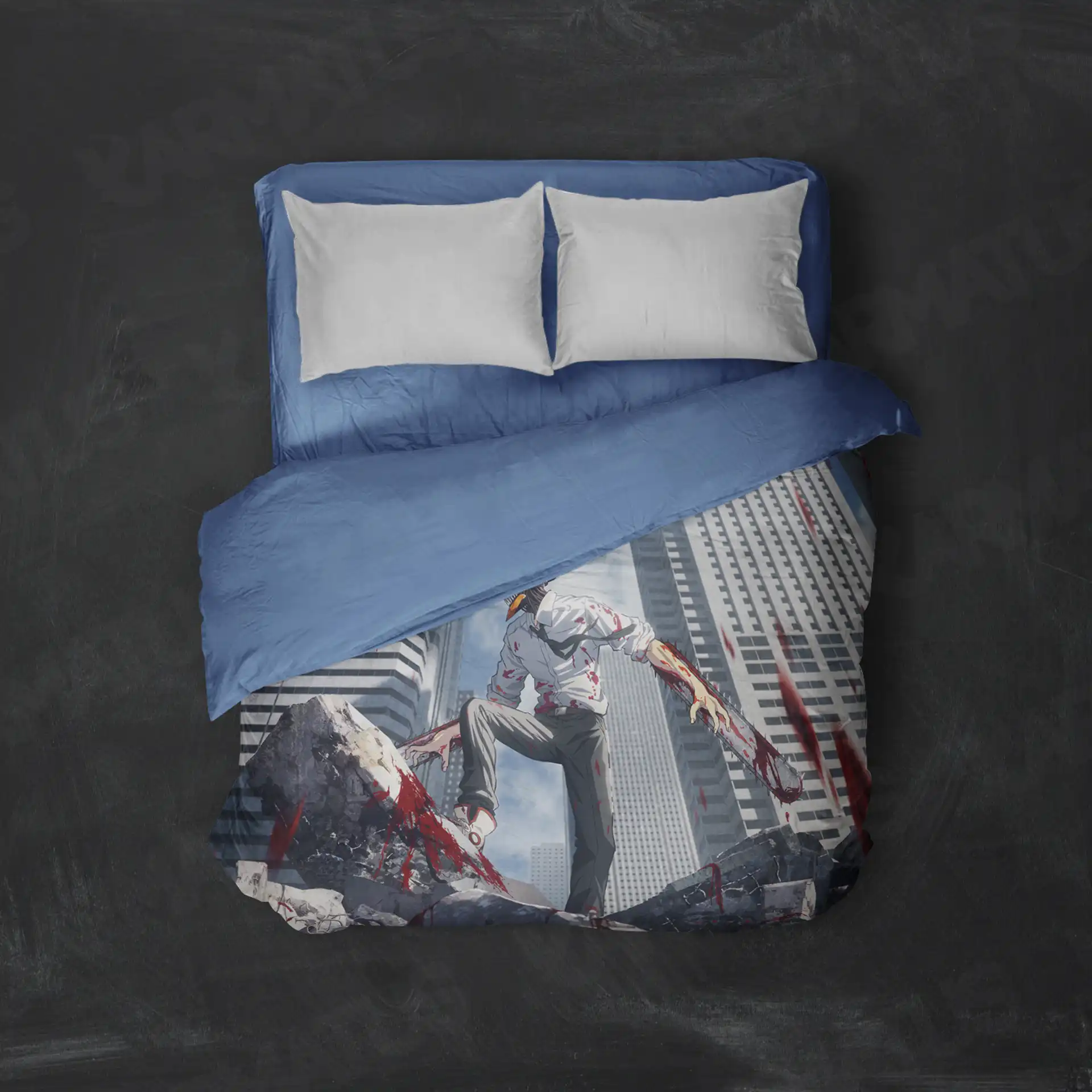 روتختی طرح مرد اره ای Chainsaw Man کد 6 5,900,000 تومان &Ndash; کارماتوس خرید روتختی طرح مرد اره ای Chainsaw Man یک و دو نفره - کارماتوس (دکوراسیون, روتختی, روتختی انیمه) از کرماتوس