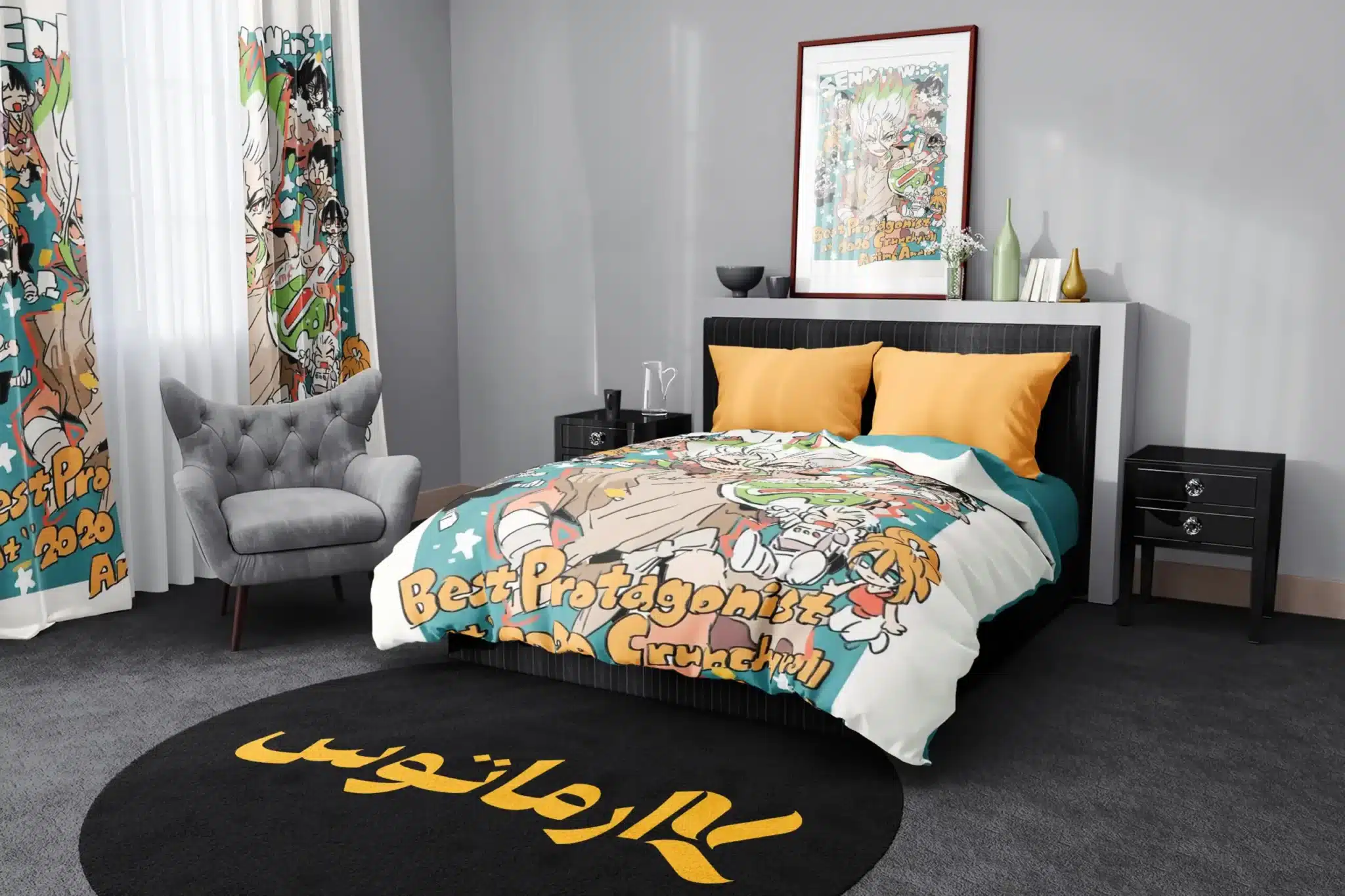 روتختی طرح دکتر استون Dr Stone کد 5 5,900,000 تومان &Ndash; کارماتوس روتختی طرح دکتر استون Dr Stone یک و دو نفره کارماتوس