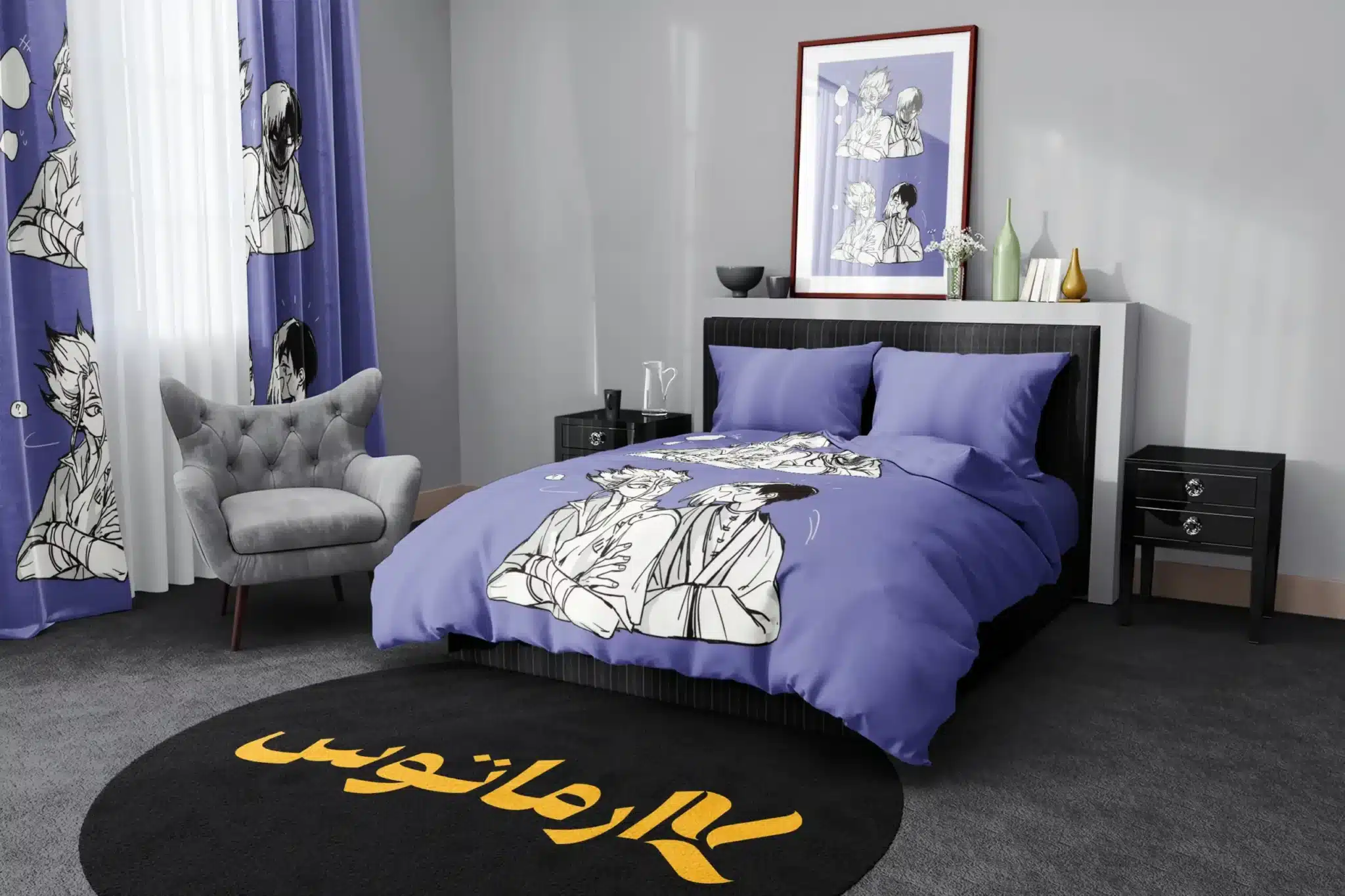 روتختی طرح دکتر استون Dr Stone کد 8 5,900,000 تومان &Ndash; کارماتوس روتختی طرح دکتر استون Dr Stone یک و دو نفره کارماتوس