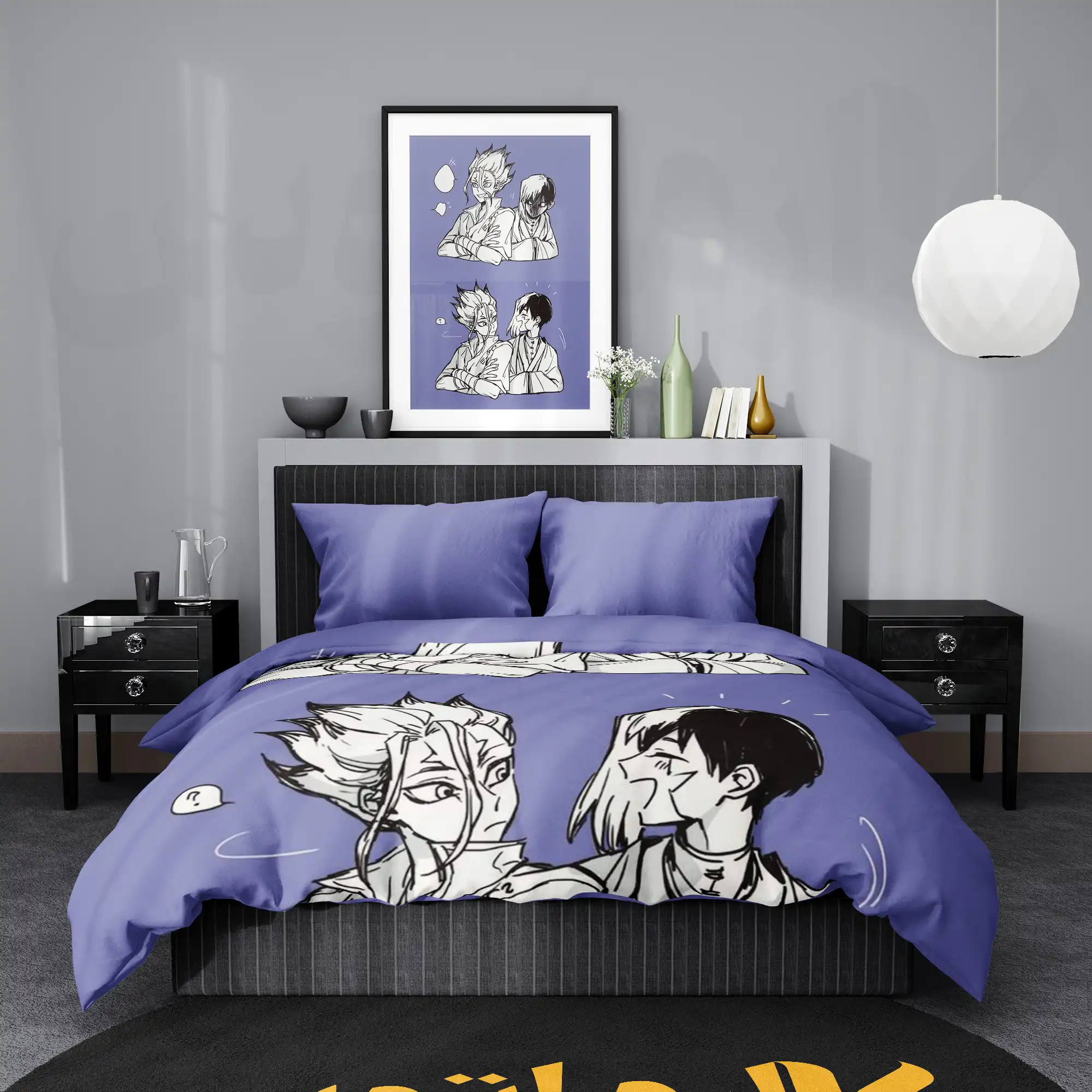 روتختی طرح دکتر استون Dr Stone کد 8 5,900,000 تومان &Ndash; کارماتوس روتختی طرح دکتر استون Dr Stone یک و دو نفره کارماتوس