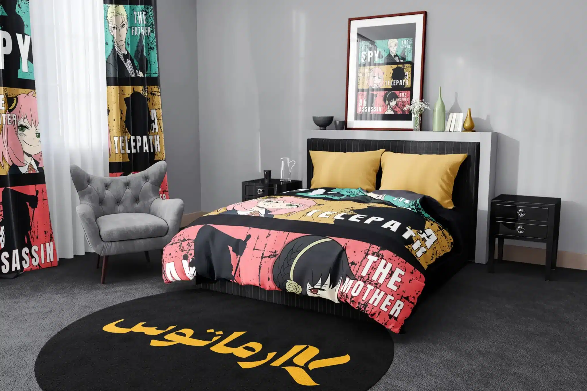 روتختی طرح خانواده جاسوس Spy X Family کد 1 5,900,000 تومان &Ndash; کارماتوس روتختی طرح خانواده جاسوس Spy X Family یک و دو نفره - کارماتوس