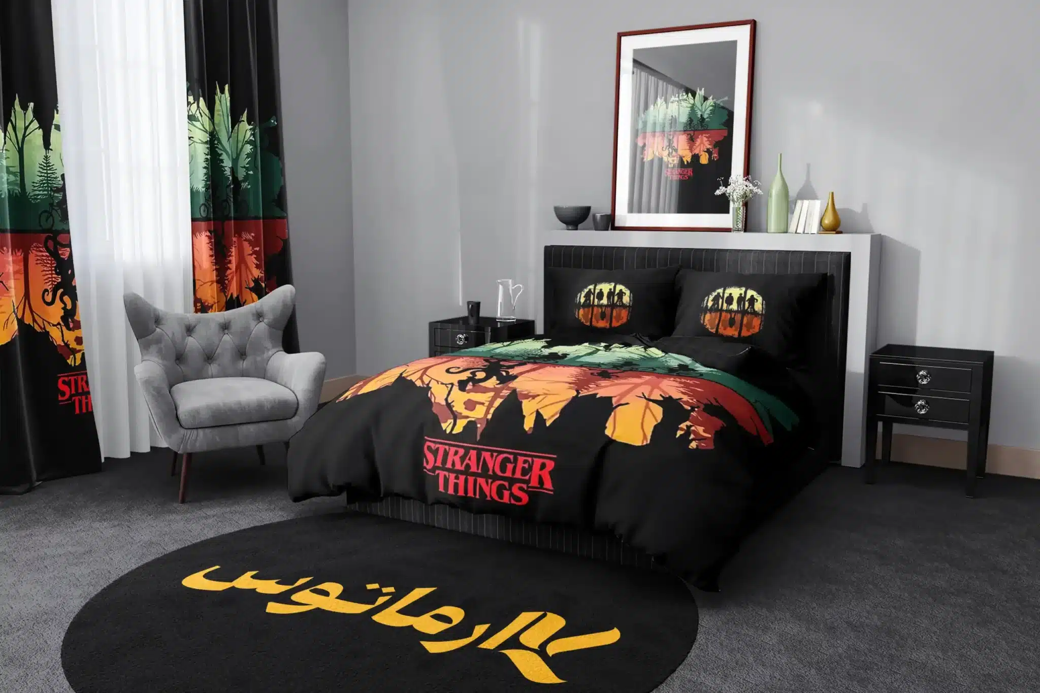 روتختی طرح چیز های عجیب Stranger Things کد 6 5,900,000 تومان &Ndash; کارماتوس روتختی طرح چیز های عجیب Stranger Things یک و دو نفره کارماتوس