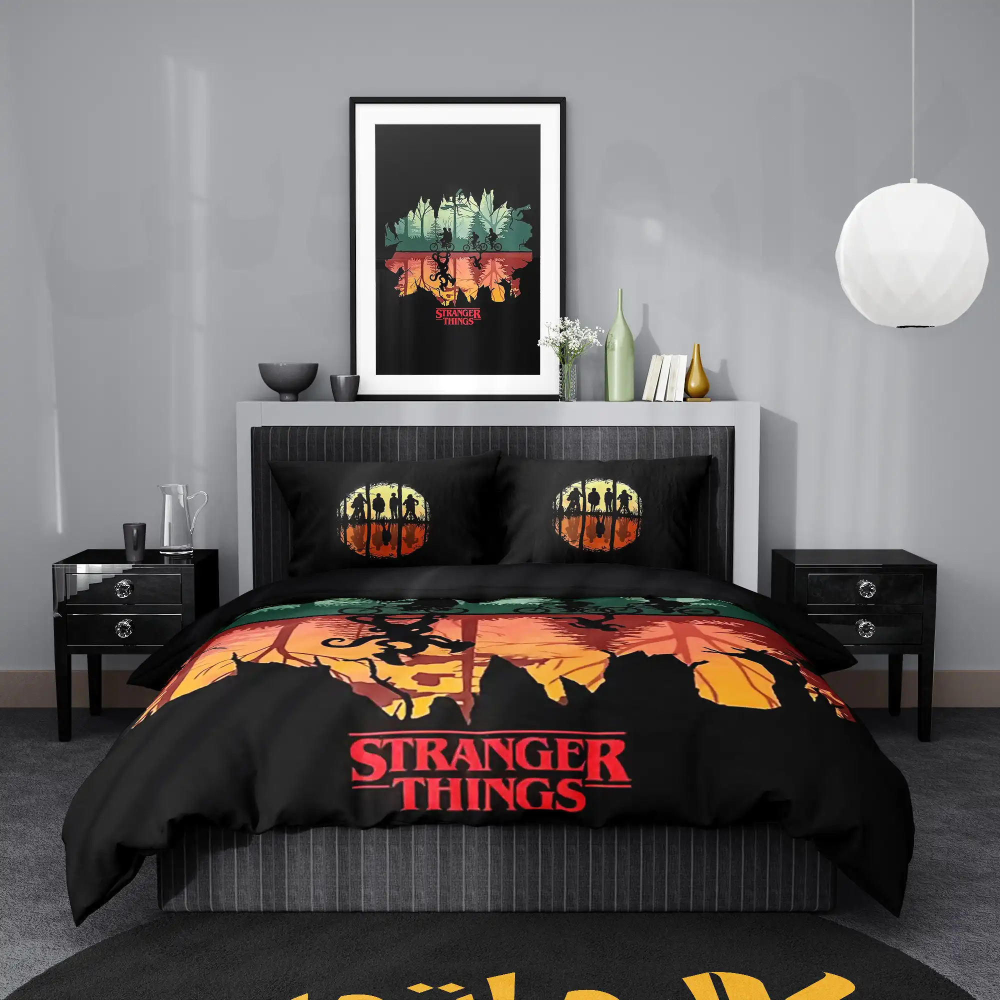 روتختی طرح چیز های عجیب Stranger Things کد 6 5,900,000 تومان &Ndash; کارماتوس روتختی طرح چیز های عجیب Stranger Things یک و دو نفره کارماتوس
