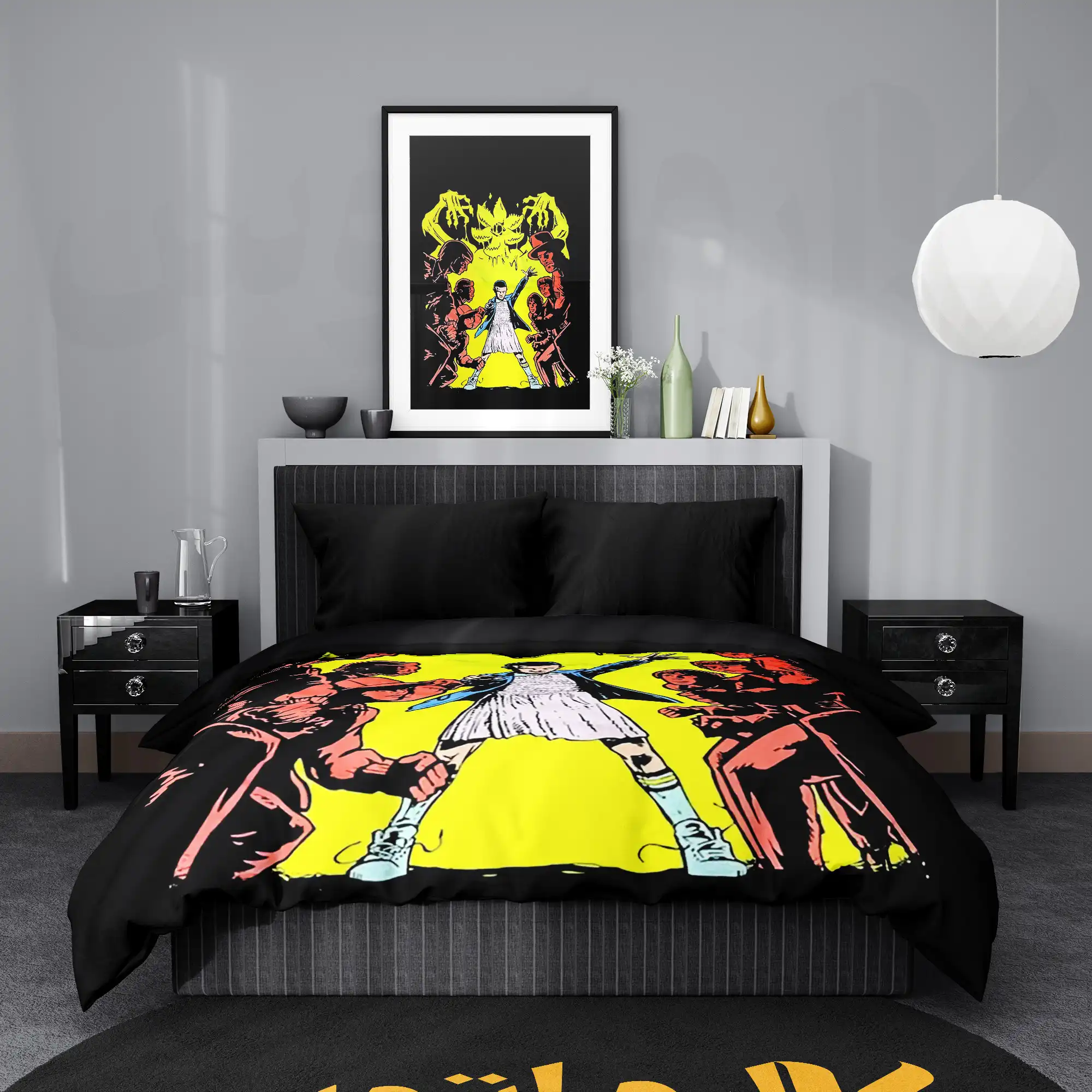 روتختی طرح چیز های عجیب Stranger Things کد 8 5,900,000 تومان &Ndash; کارماتوس روتختی طرح چیز های عجیب Stranger Things یک و دو نفره کارماتوس