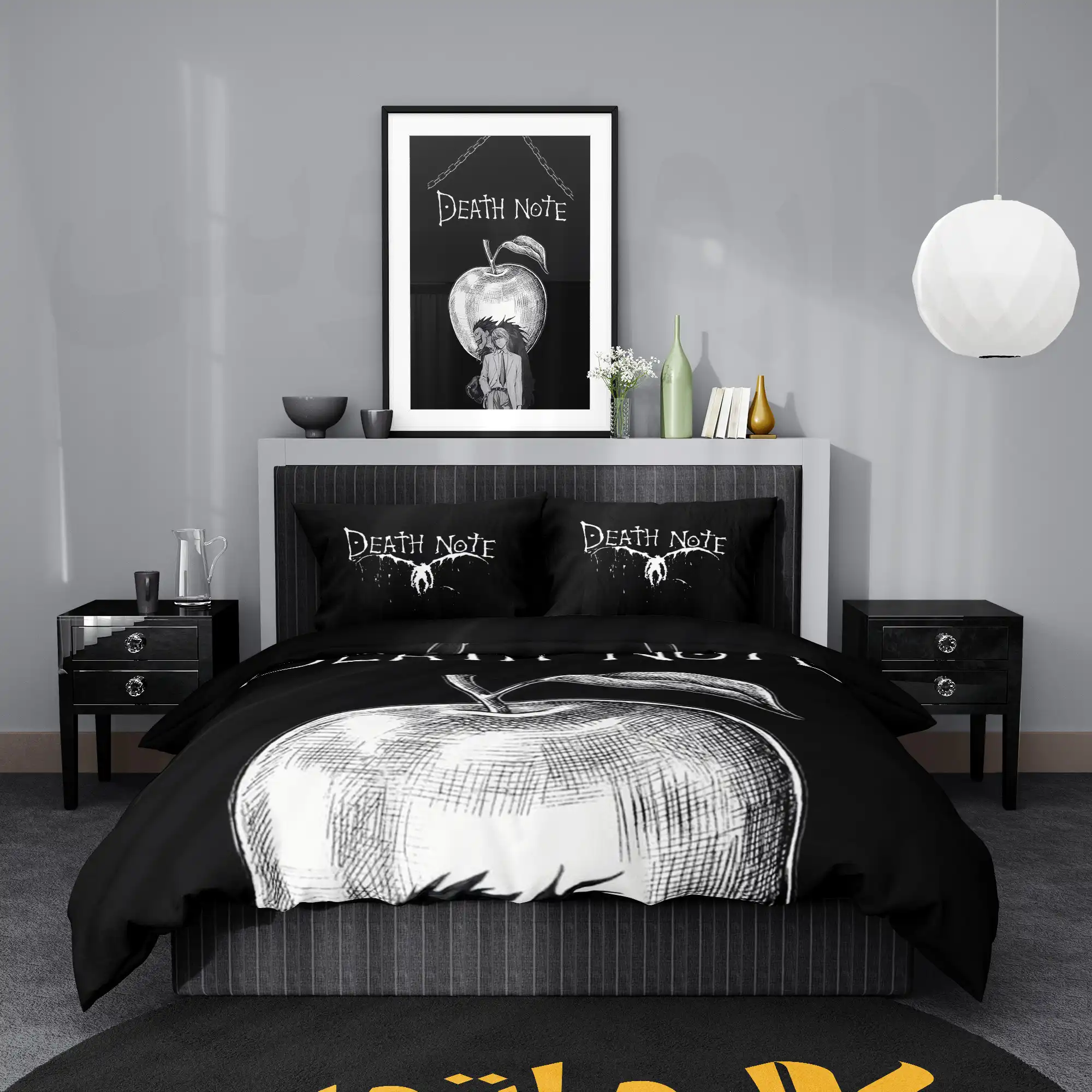 روتختی طرح دفترچه مرگ Death Note کد 1 5,900,000 تومان &Ndash; کارماتوس روتختی طرح دفترچه مرگ Death Note یک و دو نفره - کارماتوس