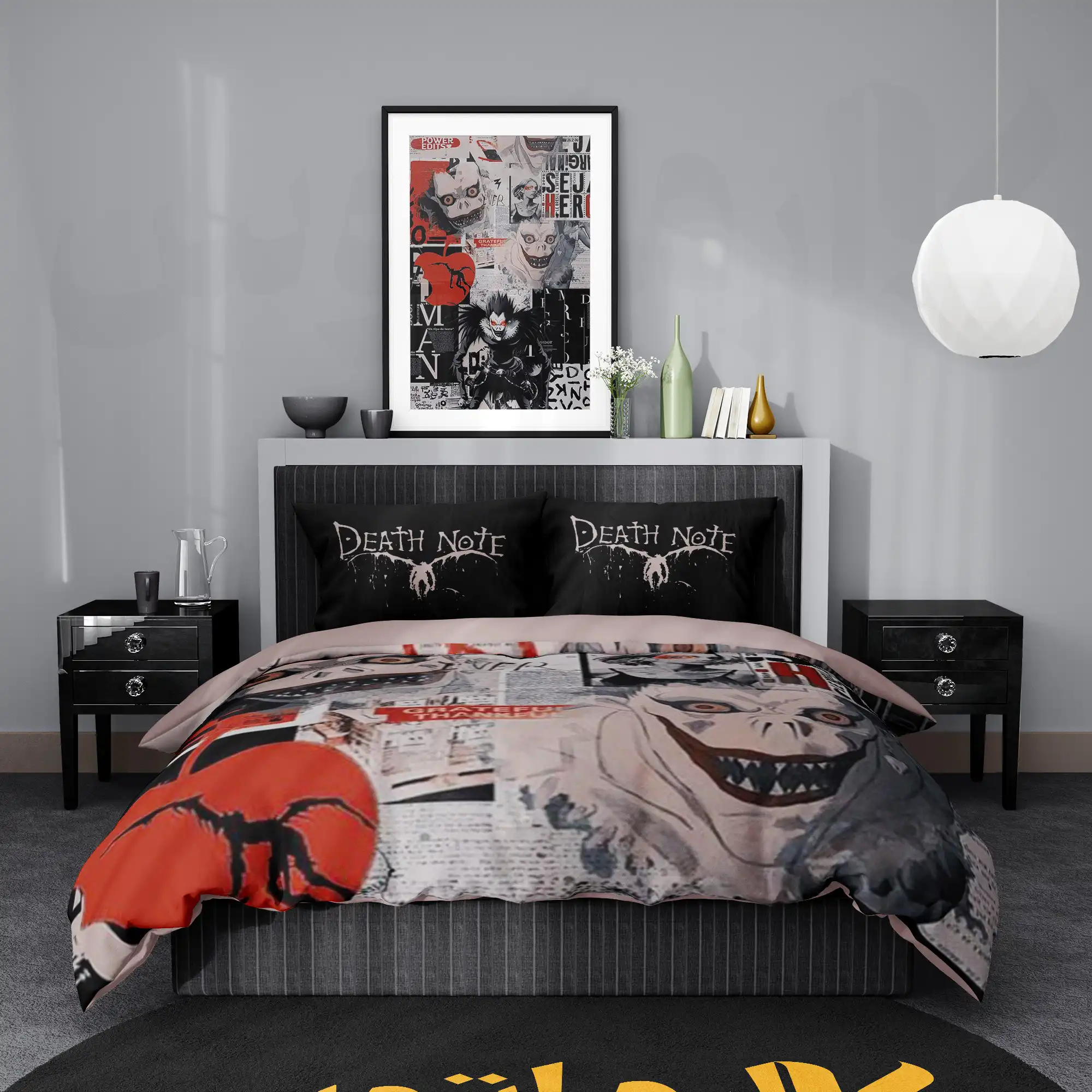 روتختی طرح دفترچه مرگ Death Note کد 6 5,900,000 تومان &Ndash; کارماتوس روتختی طرح دفترچه مرگ Death Note یک و دو نفره - کارماتوس