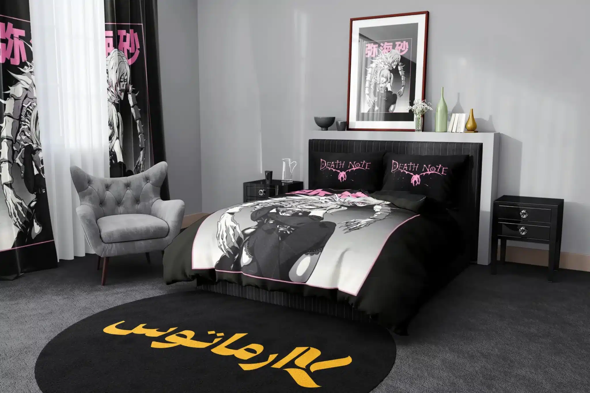 روتختی طرح دفترچه مرگ Death Note کد 8 5,900,000 تومان &Ndash; کارماتوس روتختی طرح دفترچه مرگ Death Note یک و دو نفره - کارماتوس