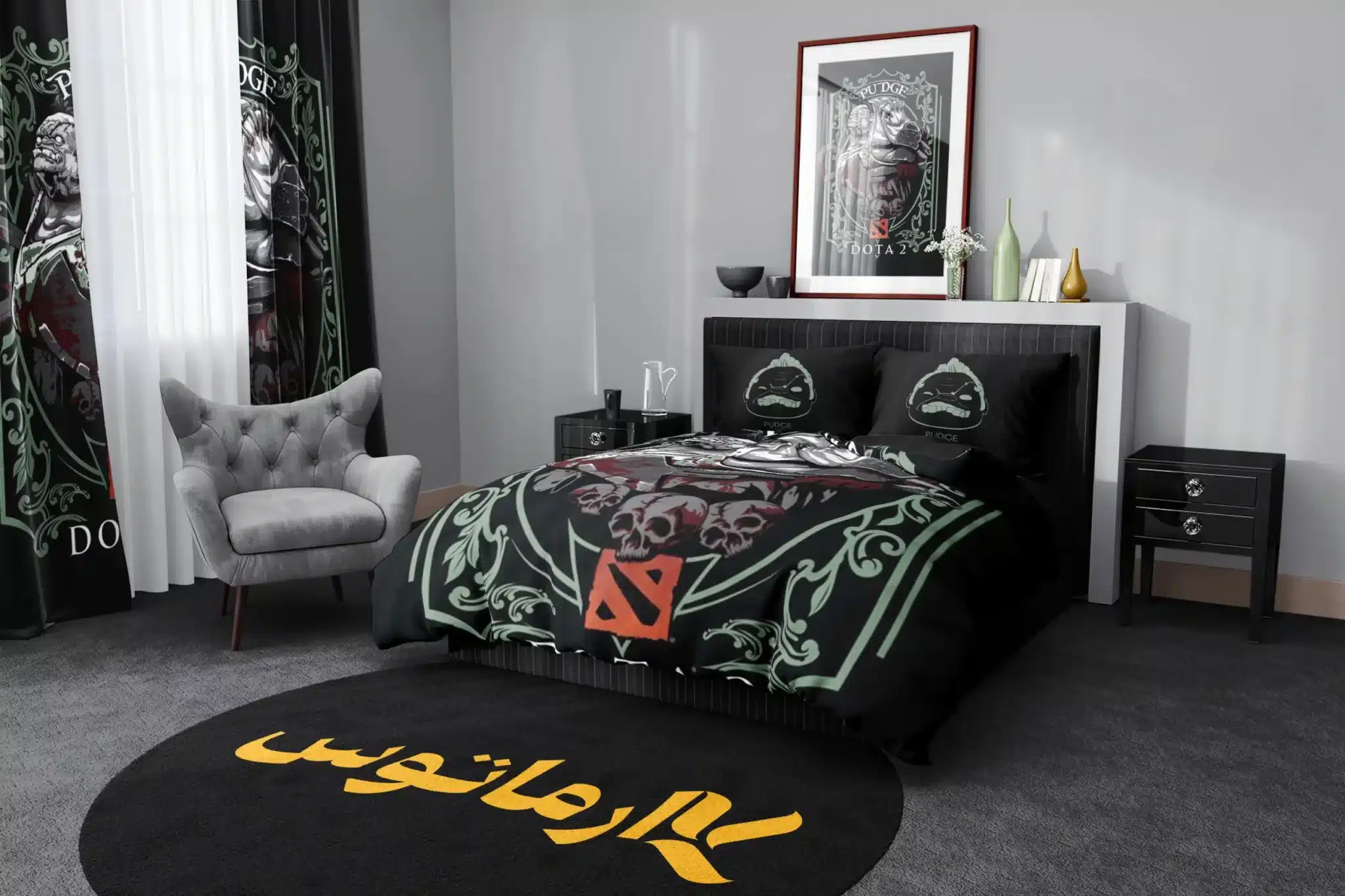 روتختی طرح دوتا دو Dota 2 کد 3 5,900,000 تومان &Ndash; کارماتوس روتختی طرح دوتا دو Dota 2 یک و دو نفره کارماتوس