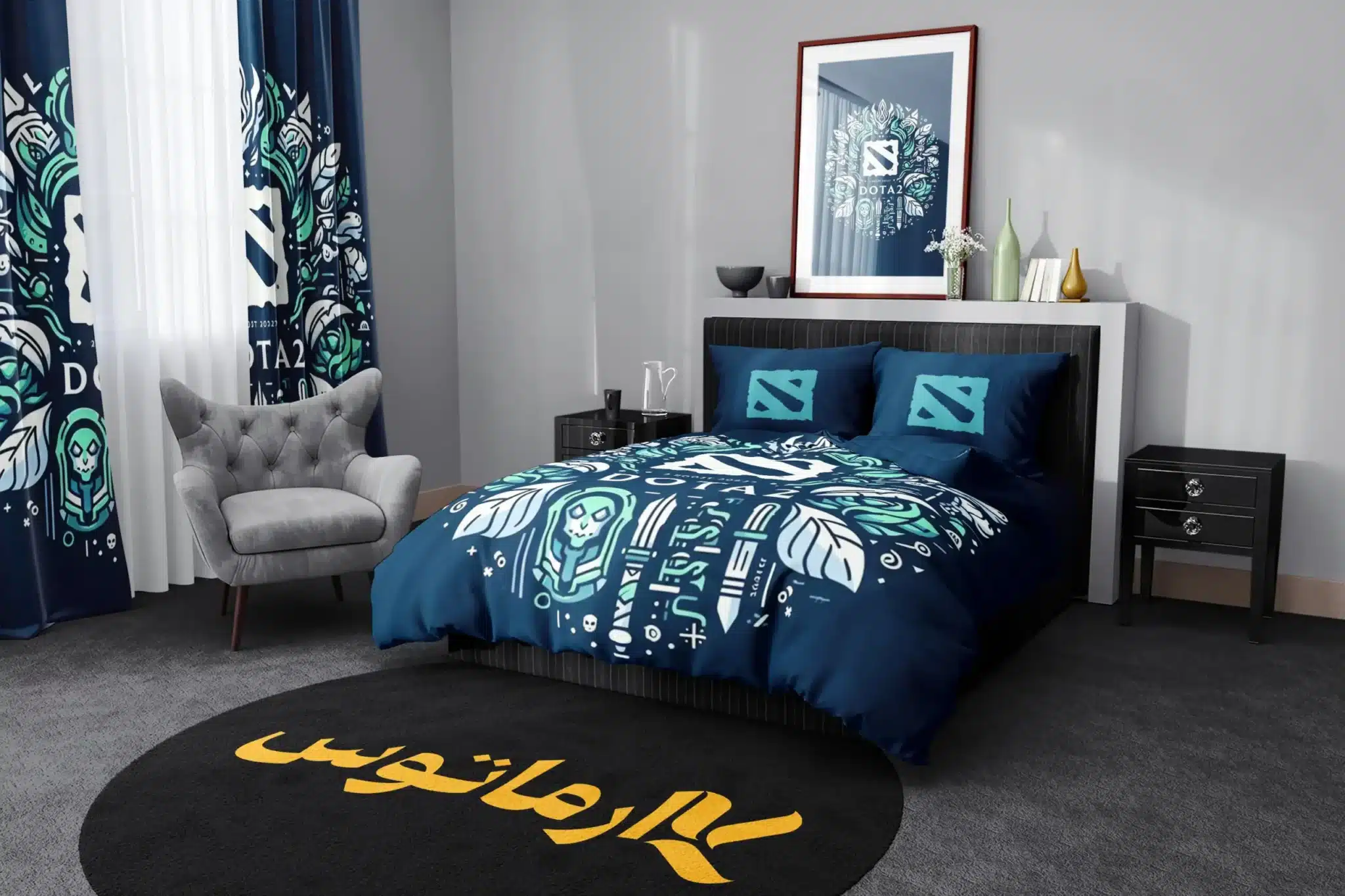 روتختی طرح دوتا دو Dota 2 کد 4 5,900,000 تومان &Ndash; کارماتوس روتختی طرح دوتا دو Dota 2 یک و دو نفره کارماتوس