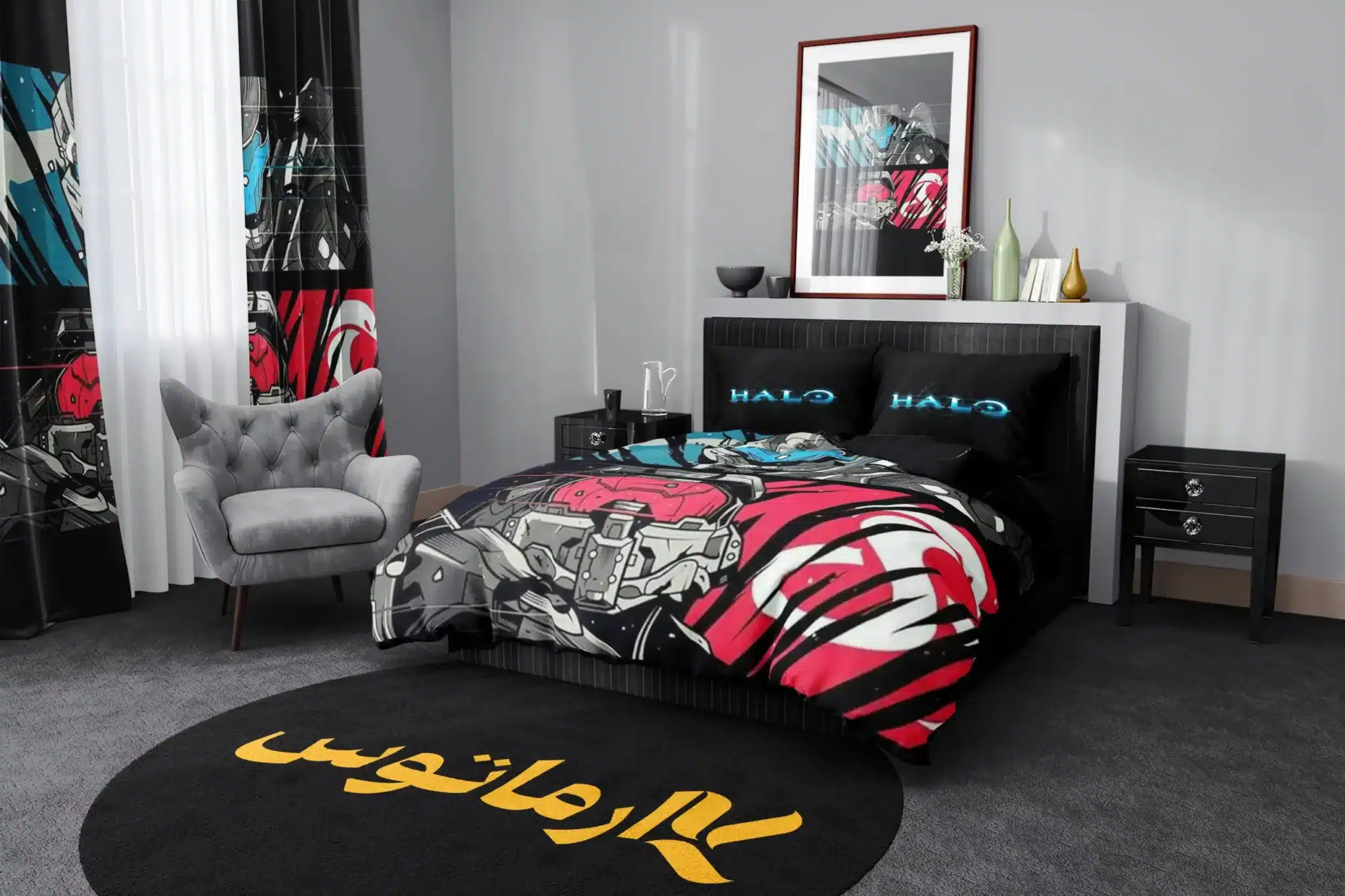 روتختی طرح هیلو Halo کد 1 5,900,000 تومان &Ndash; کارماتوس خرید روتختی طرح هیلو Halo یک و دو نفره - کارماتوس