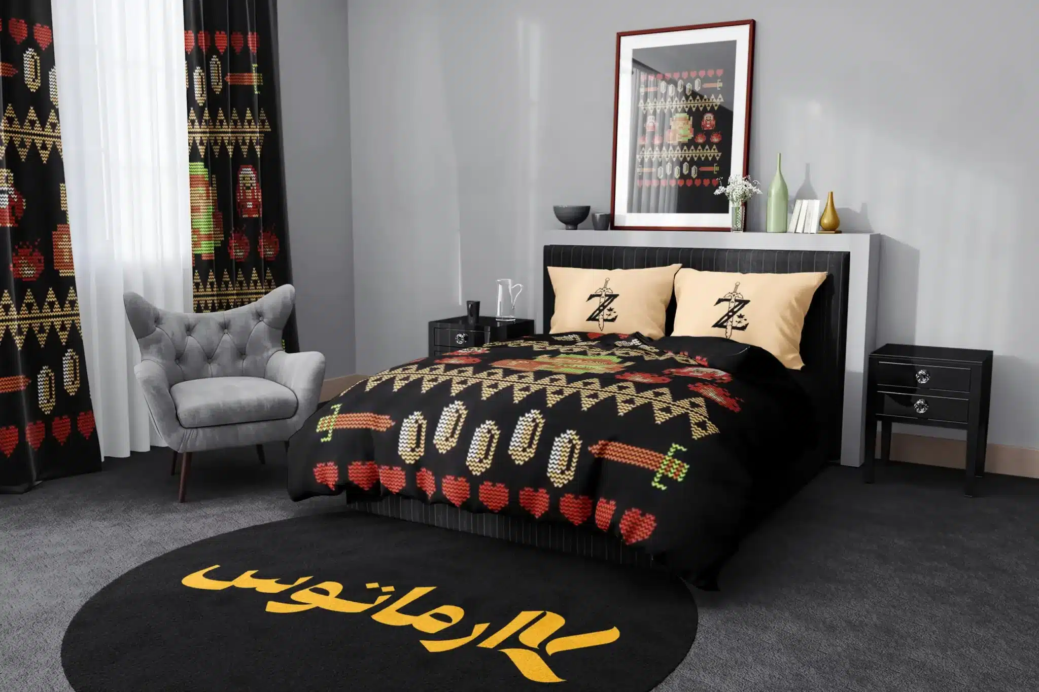 روتختی طرح افسانه زلدا Legend Of Zelda کد 5 5,900,000 تومان &Ndash; کارماتوس روتختی طرح افسانه زلدا Legend Of Zelda یک و دو نفره کارماتوس