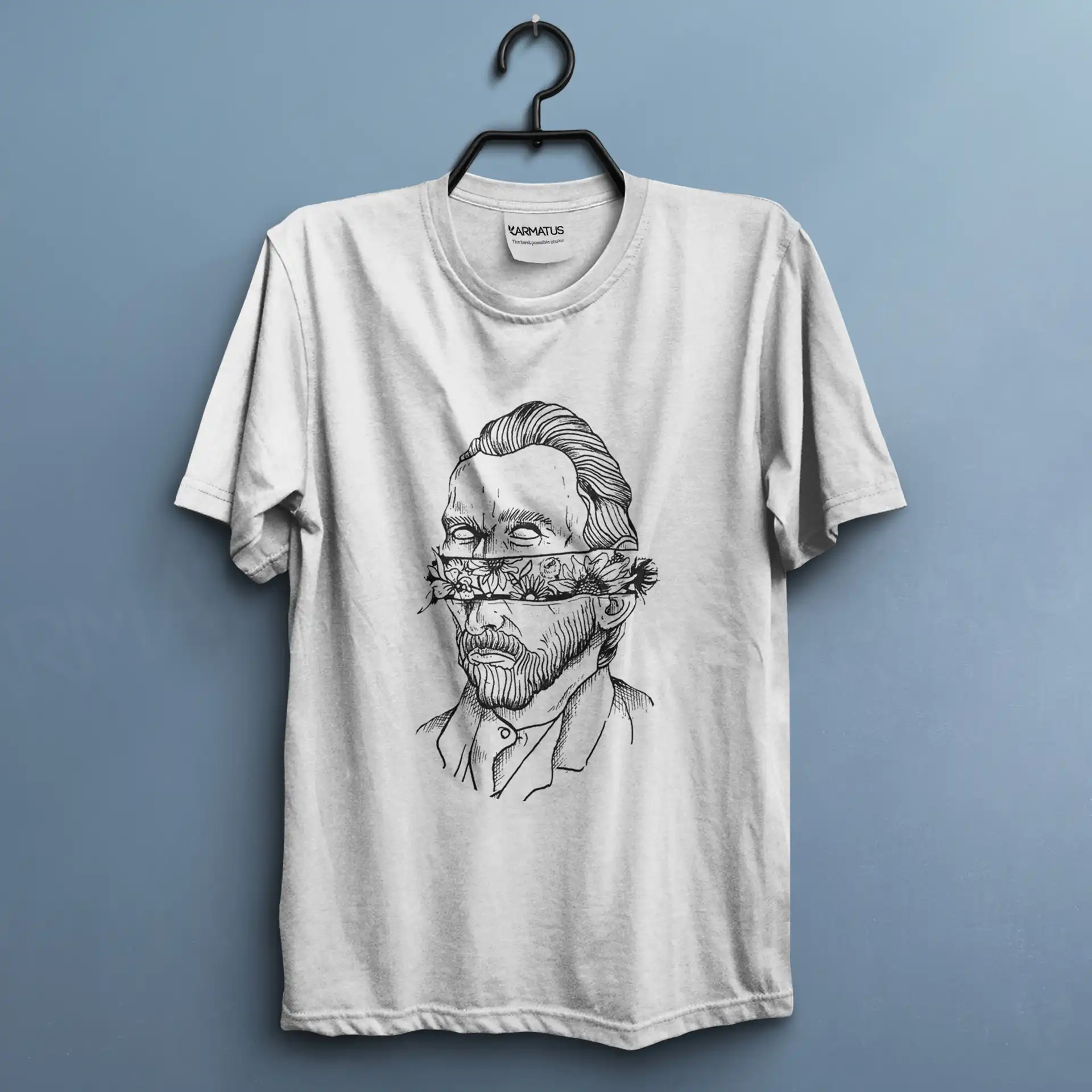 تیشرت ونگوگ | کالکشن Art - مدل Vg-13 599,000 تومان &Ndash; کارماتوس خرید تیشرت طرح ونگوگ Van Gogh - کارماتوس (پوشاک, تیشرت, تیشرت هنری Art) از کرماتوس