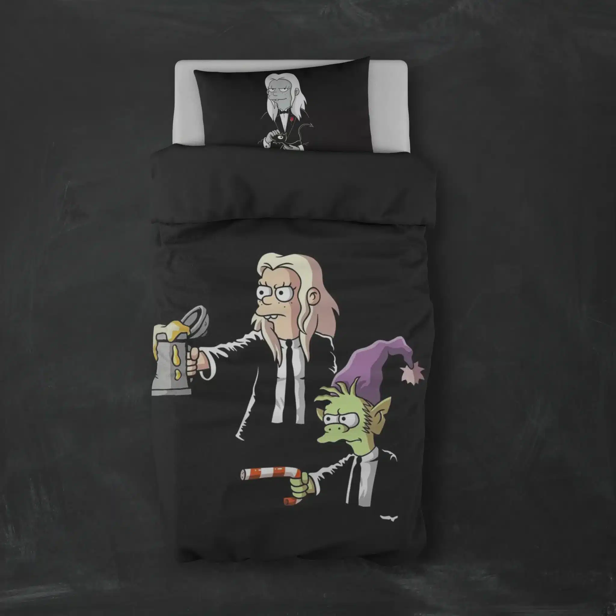 روتختی طرح طلسم شدگان کد 2 5,900,000 تومان &Ndash; کارماتوس خرید روتختی طرح طلسم شدگان Disenchantment یک و دو نفره - کارماتوس (دکوراسیون, روتختی, روتختی انیمیشن) از کرماتوس