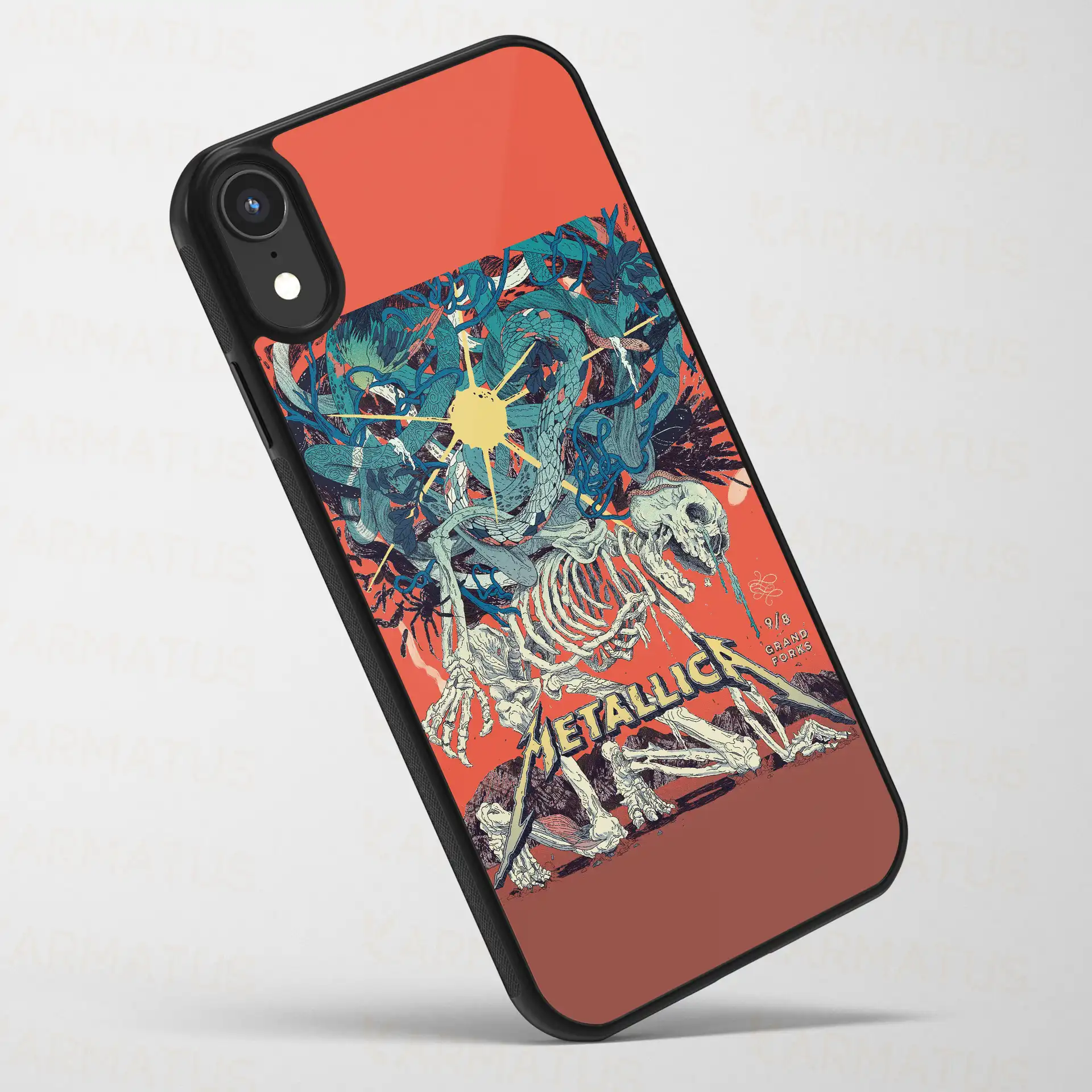 قاب موبایل متالیکا | کالکشن Music مدل Met-57 499,000 تومان &Ndash; کارماتوس قاب موبایل طرح متالیکا Metallica