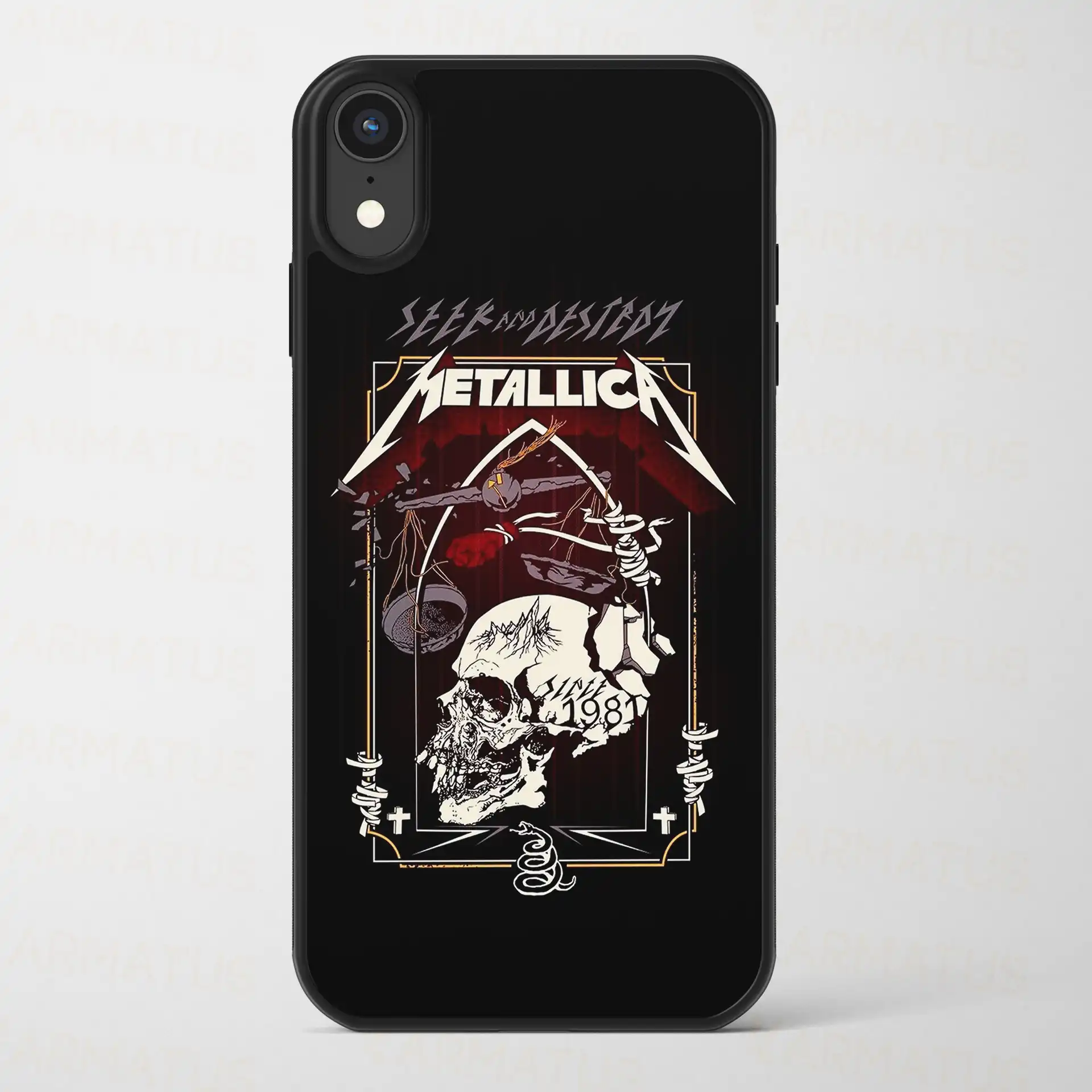 قاب موبایل متالیکا | کالکشن Music مدل Met-69 499,000 تومان &Ndash; کارماتوس خرید قاب موبایل طرح متالیکا Metallica - کارماتوس (قاب موبایل, قاب موبایل موسیقی Music) از کرماتوس