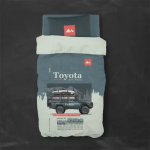 خرید روتختی طرح تویوتا Toyota یک و دو نفره - کارماتوس (دکوراسیون, روتختی, روتختی ماشین) از کرماتوس