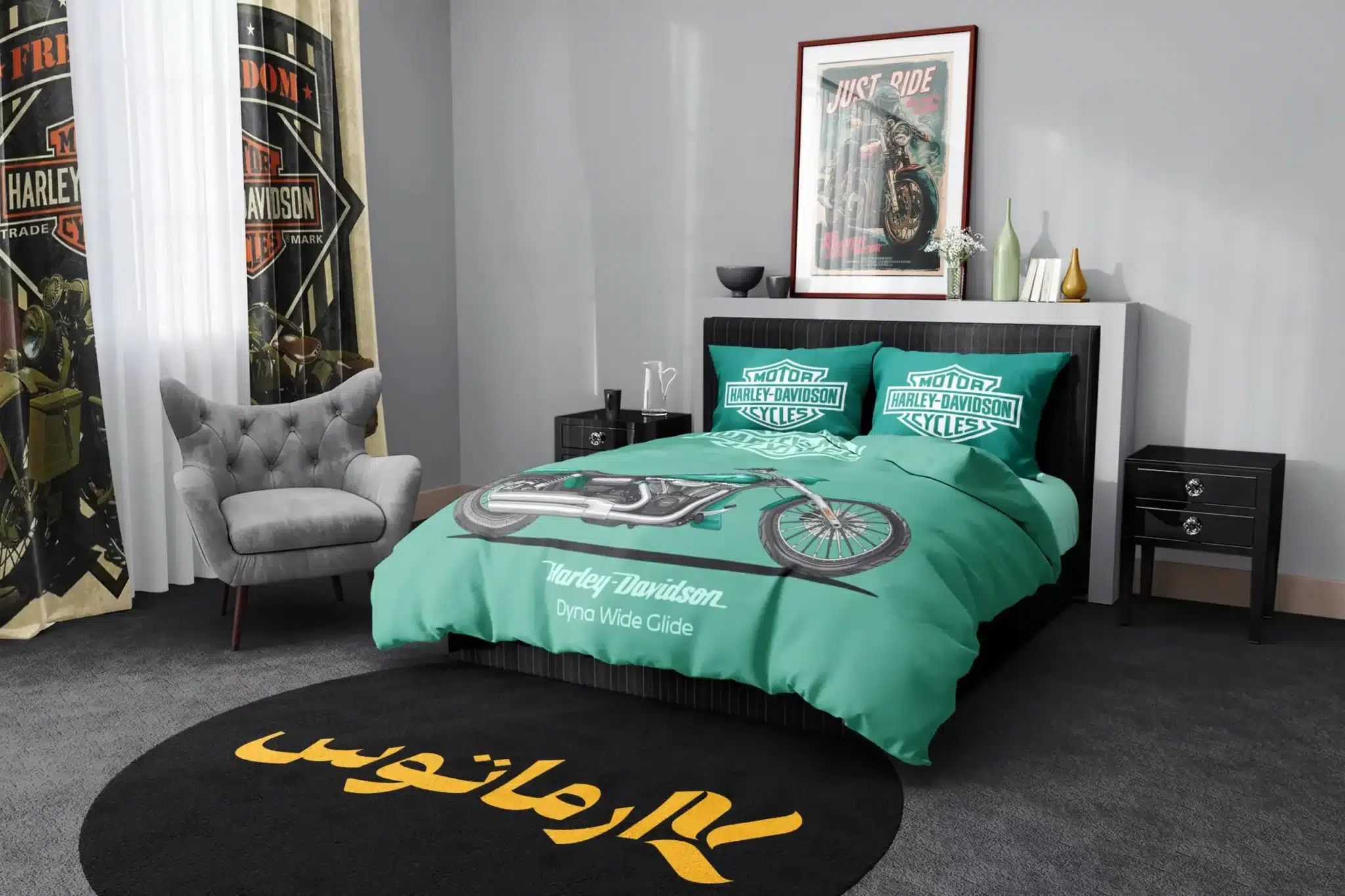 روتختی طرح هارلی دیویدسون Harley Davidson کد 3 5,900,000 تومان &Ndash; کارماتوس روتختی طرح هارلی دیویدسون Harley Davidsonیک و دو نفره - کارماتوس