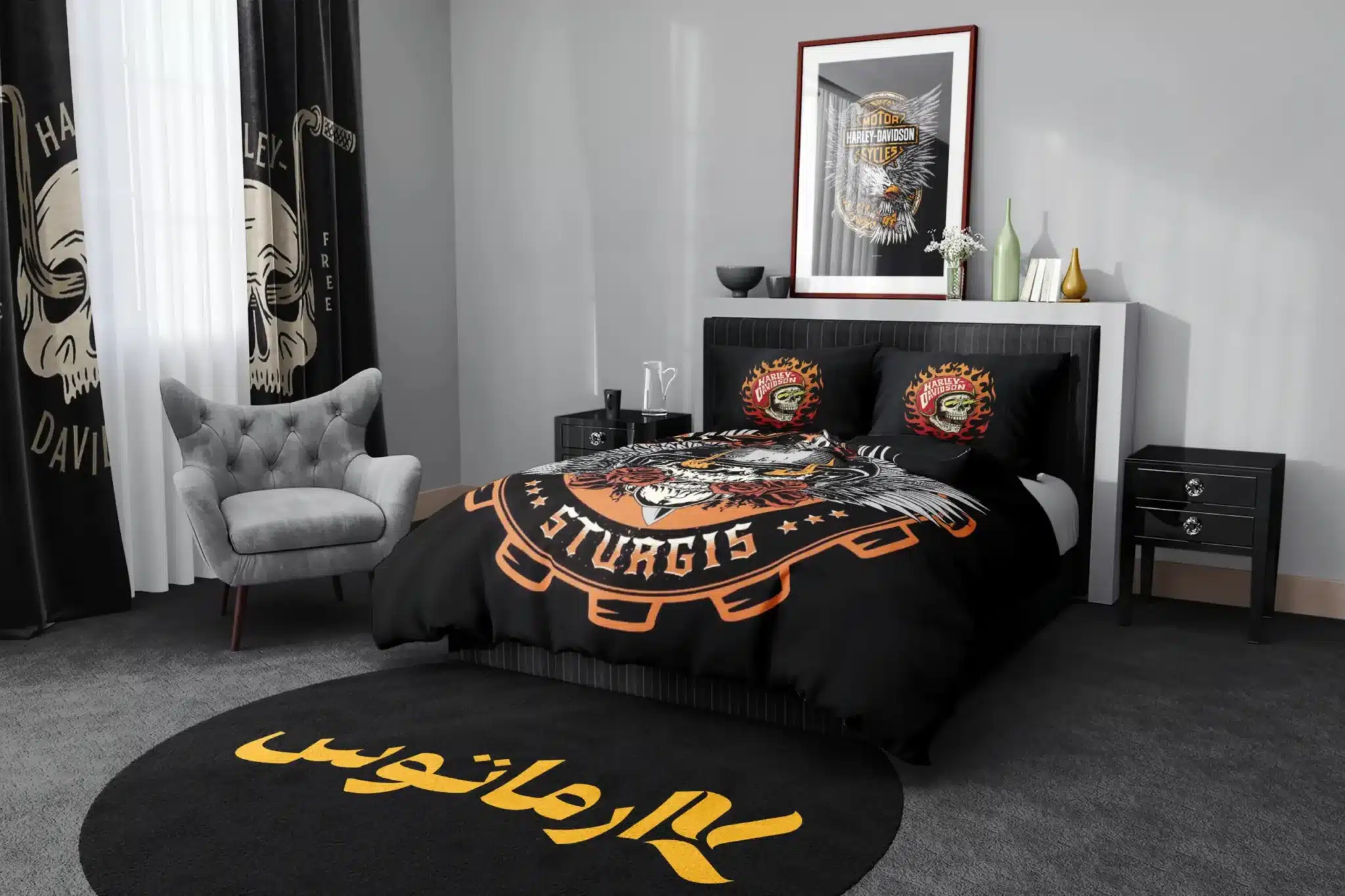 روتختی طرح هارلی دیویدسون Harley Davidson کد 4 5,900,000 تومان &Ndash; کارماتوس روتختی طرح هارلی دیویدسون Harley Davidsonیک و دو نفره - کارماتوس