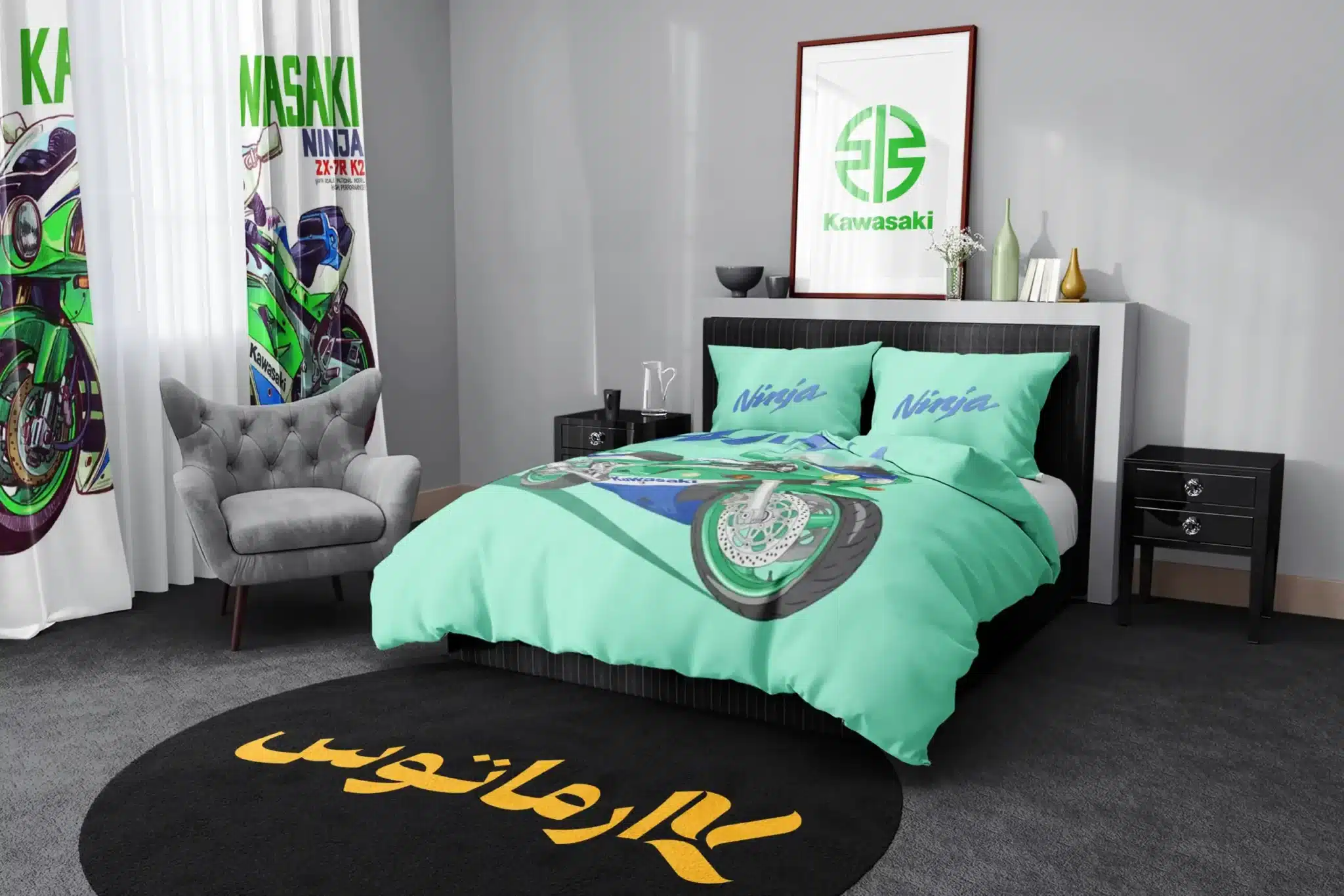 روتختی طرح کاوازاکی Kawasaki کد 3 5,900,000 تومان &Ndash; کارماتوس روتختی طرح کاوازاکی Kawasaki یک و دو نفره - کارماتوس