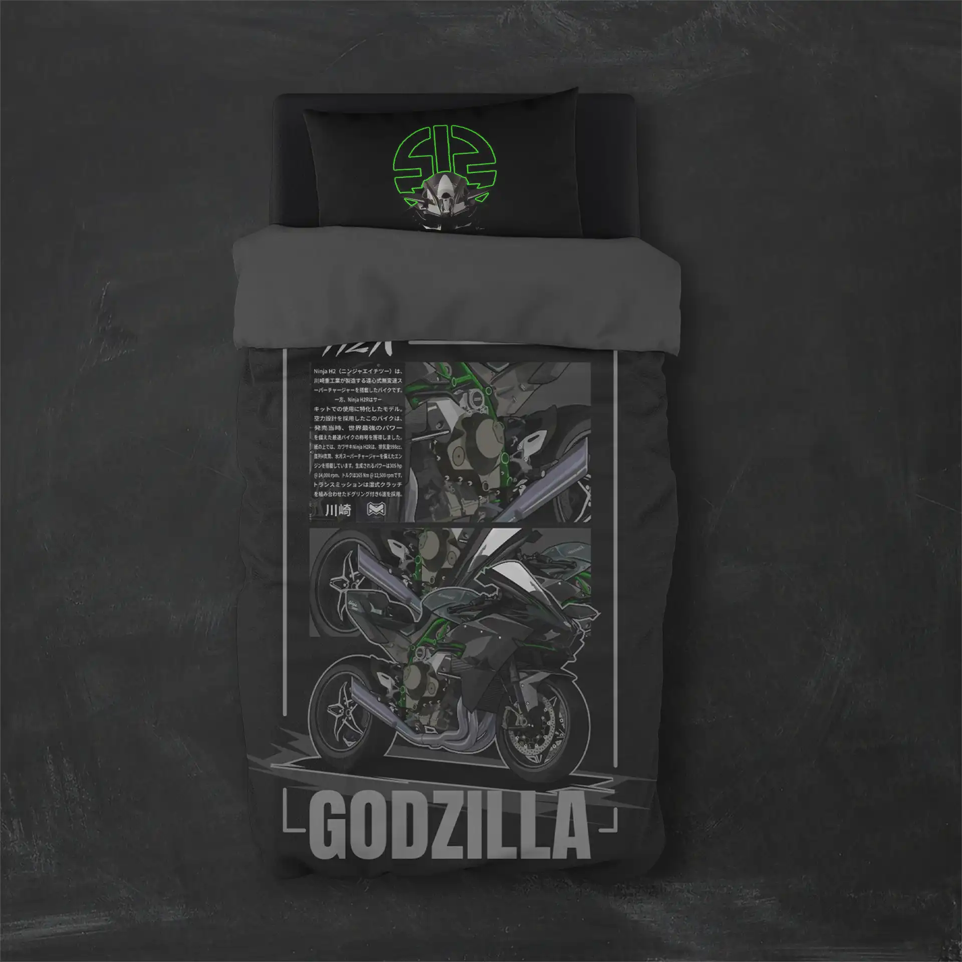 روتختی طرح کاوازاکی Kawasaki کد 5 5,900,000 تومان &Ndash; کارماتوس خرید روتختی طرح کاوازاکی Kawasaki یک و دو نفره - کارماتوس (دکوراسیون, روتختی, روتختی موتور سیکلت) از کرماتوس