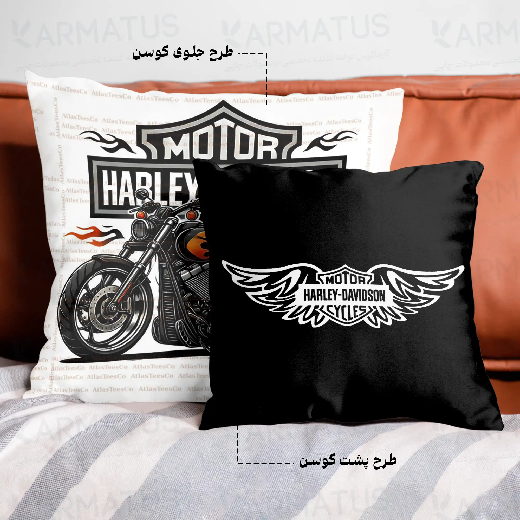 کوسن طرح هارلی دیویدسون Harley Davidson کد 1 290,000 تومان &Ndash; کارماتوس خرید و قیمت کوسن طرح کوسن طرح هارلی دیویدسون Harley Davidson - کارماتوس
